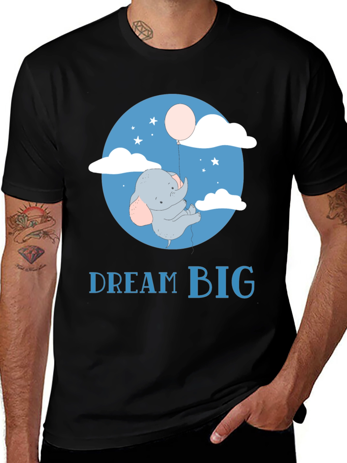 Variant 30 of Dream Big Elephant Balloon T-Shirt