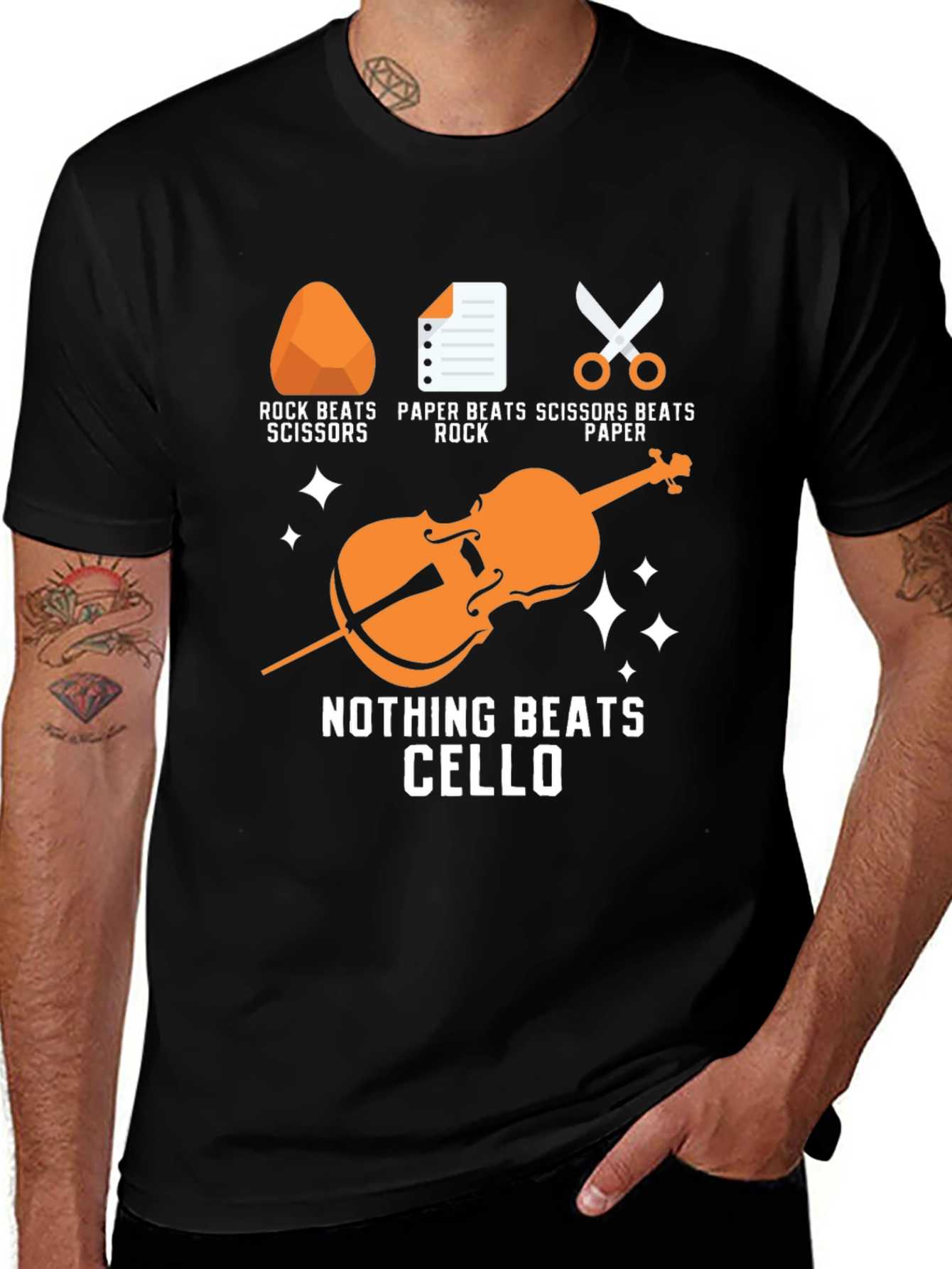 Variant 3 of Nothing Beats Cello Funny Music T-Shirt