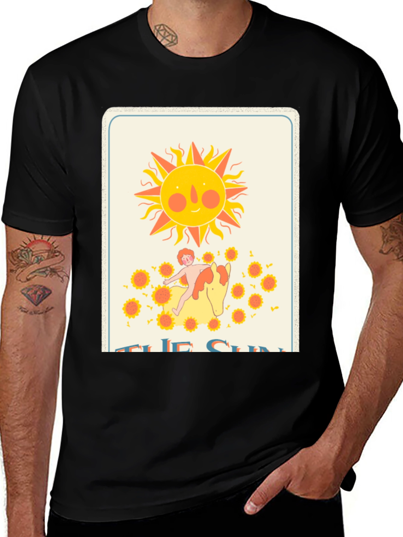 Variant 20 of Tarot Card 'The Sun' Graphic T-Shirt