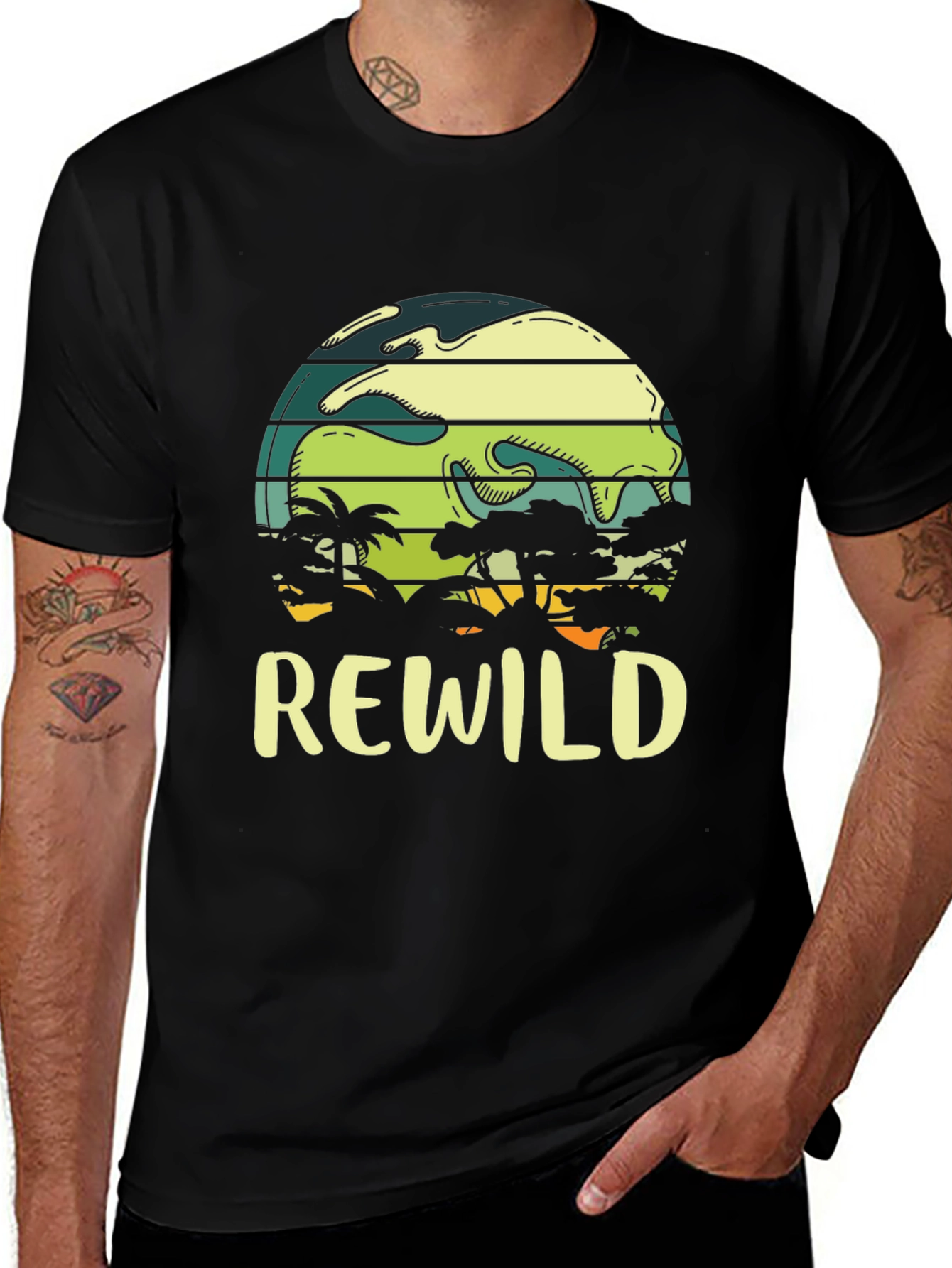 Rewild Graphic Tee - Earth Conservation T-Shirt