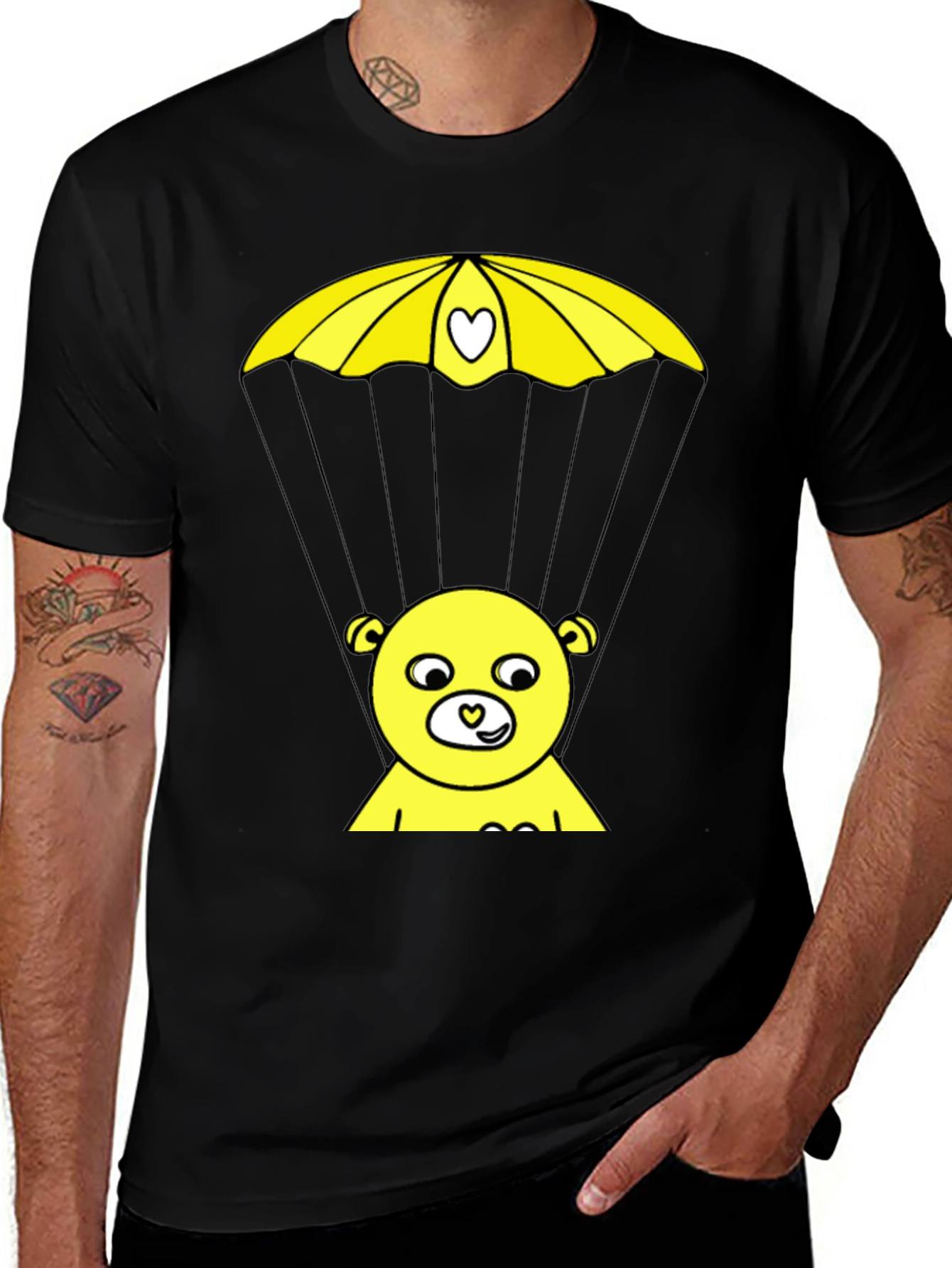 Variant 14 of Bear Parachute T-Shirt - Skydiving Love