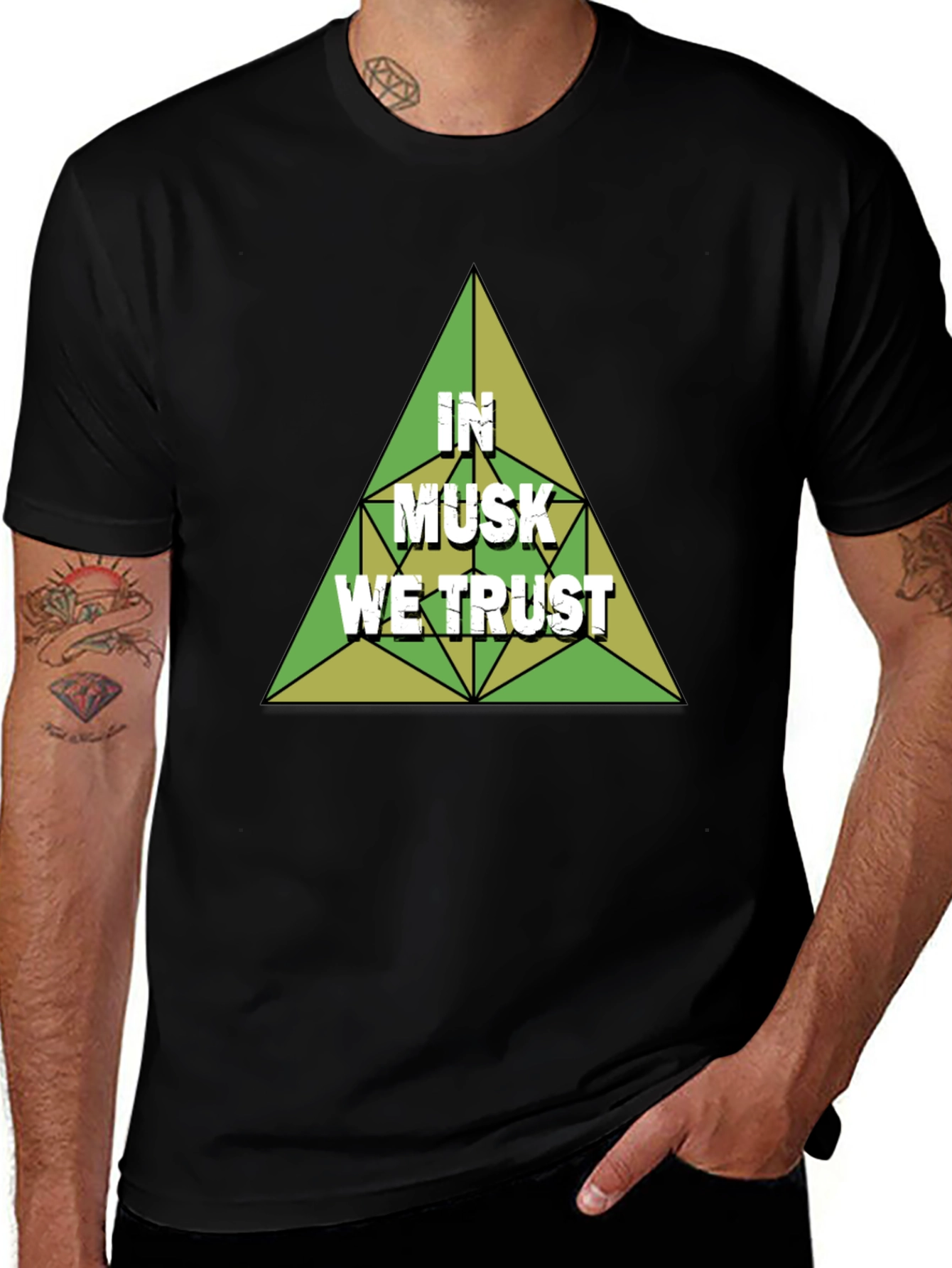 Variant 10 of In Musk We Trust Graphic Tee