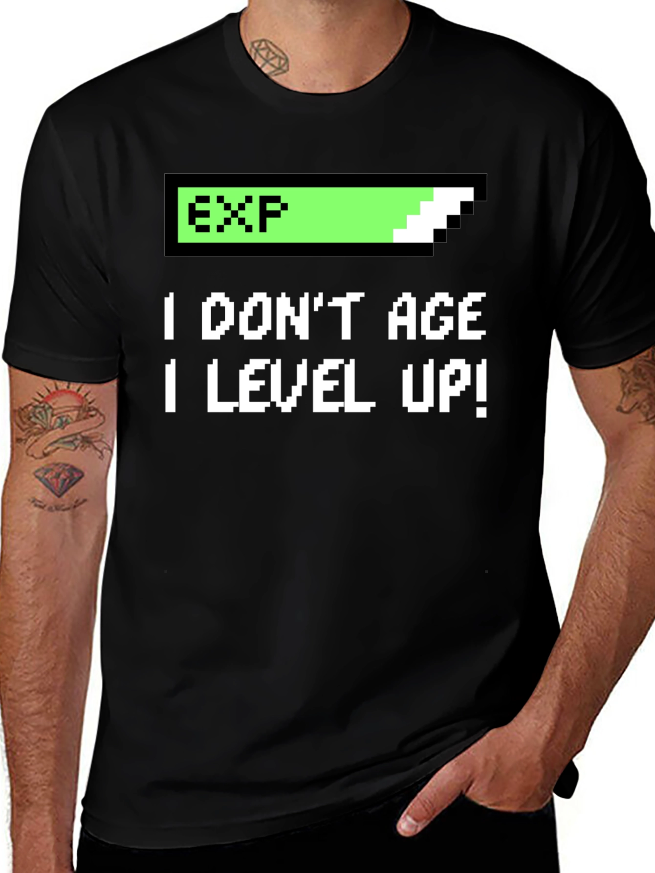 Variant 21 of Level Up Gamer T-Shirt - I Don't Age