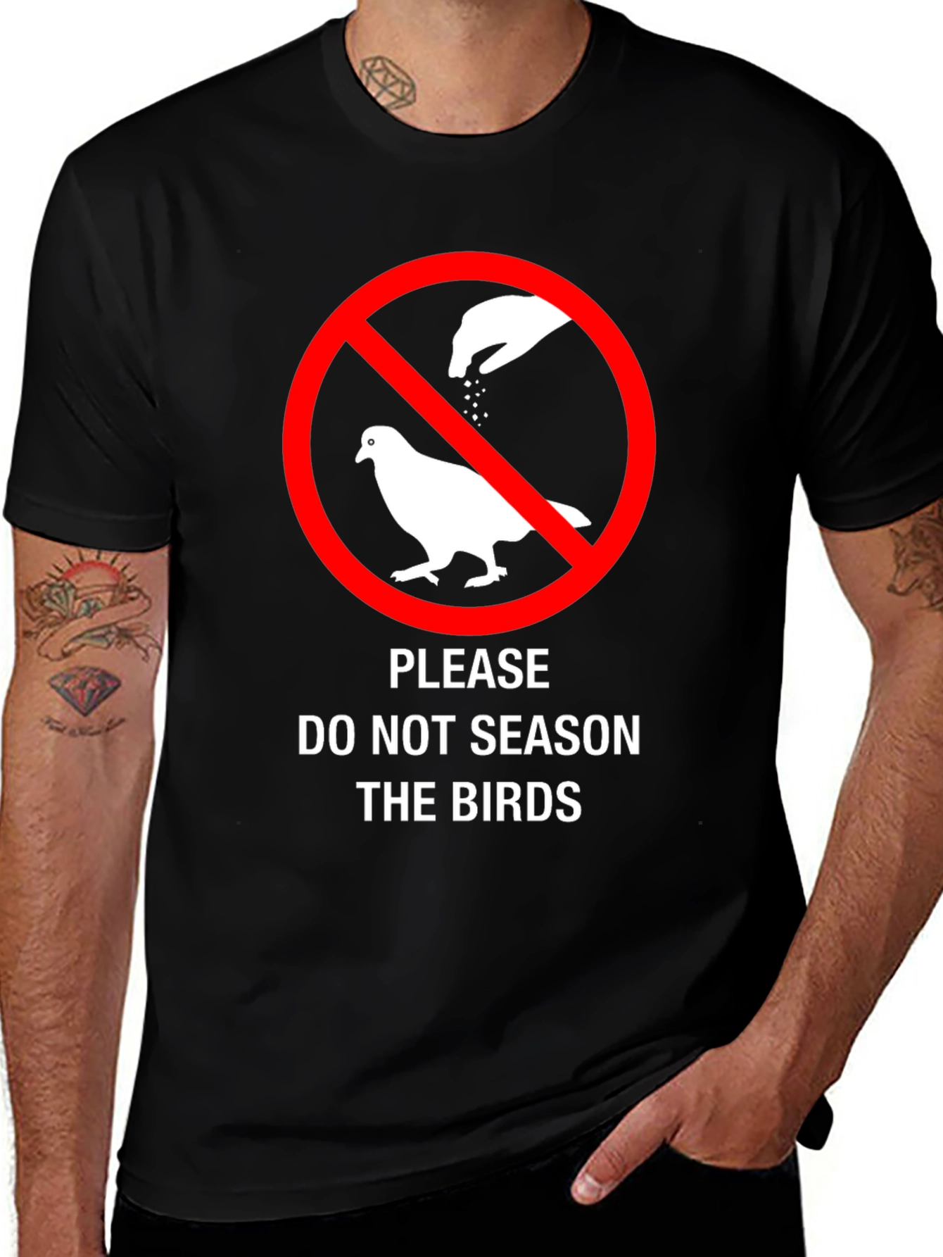 Variant 18 of Do Not Season The Birds Funny Graphic T-Shirt