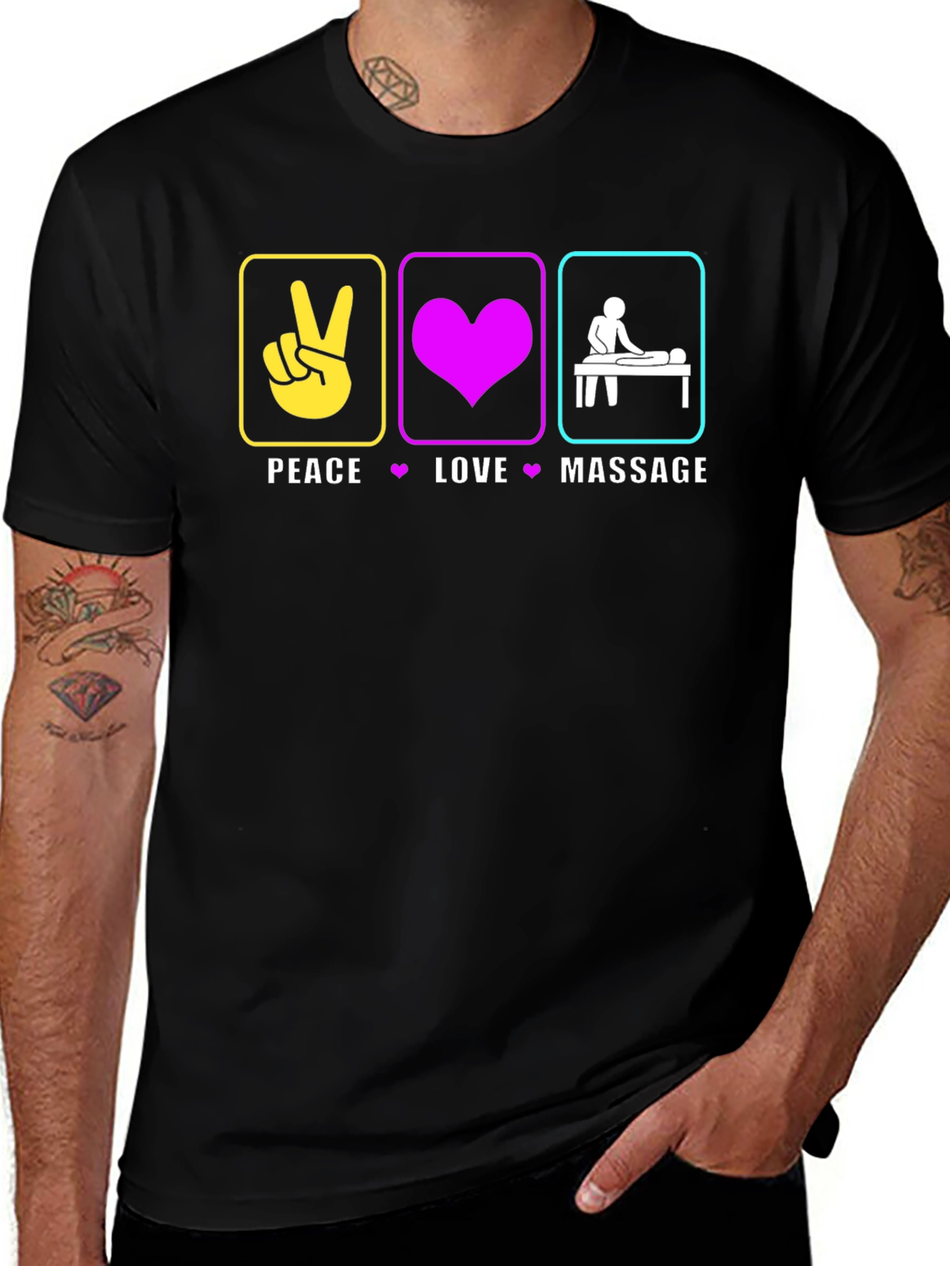 Peace Love Massage T-Shirt Relaxation