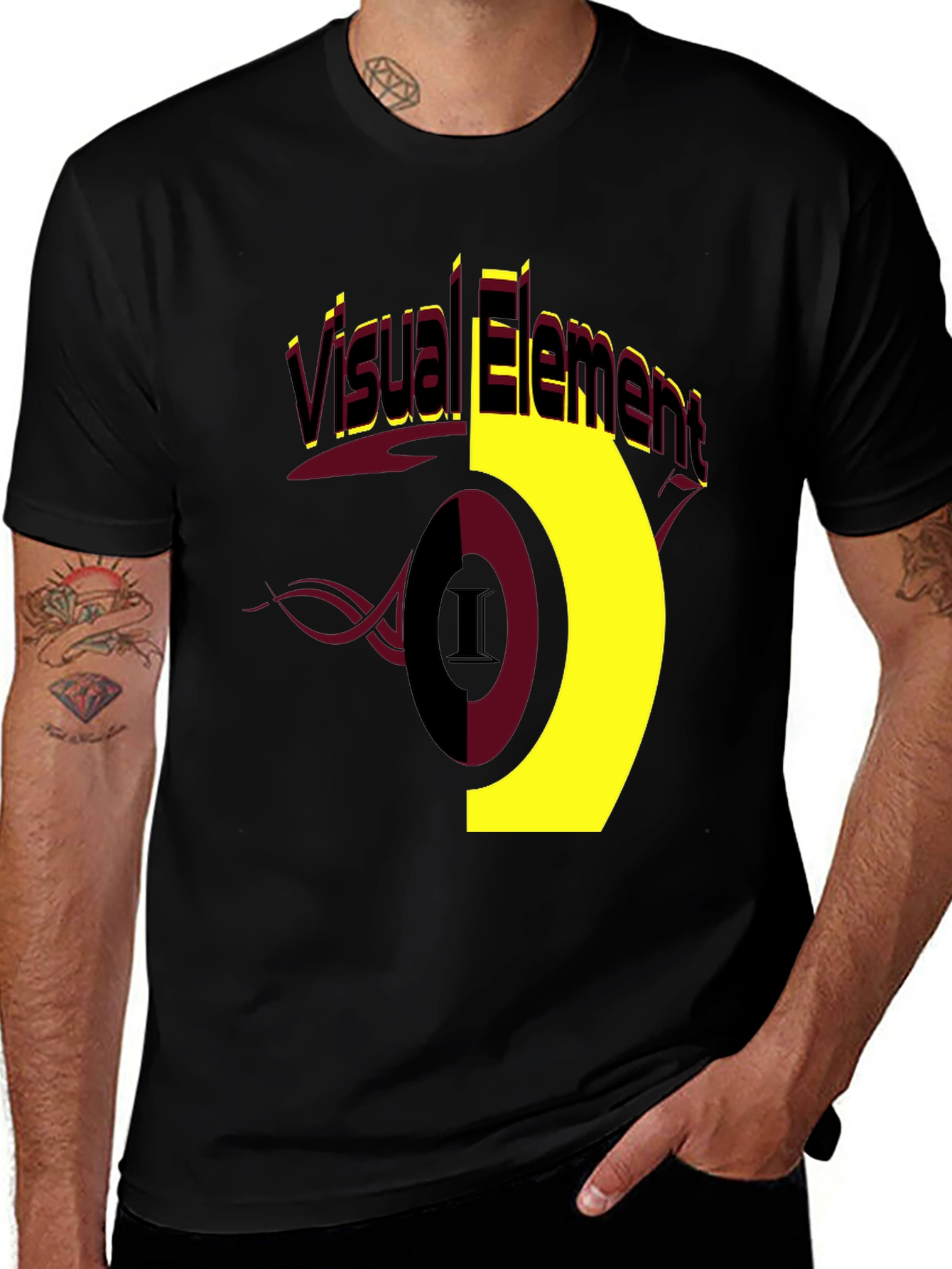 Variant 4 of Visual Element Graphic Tee - Bold Design, Comfortable Fit
