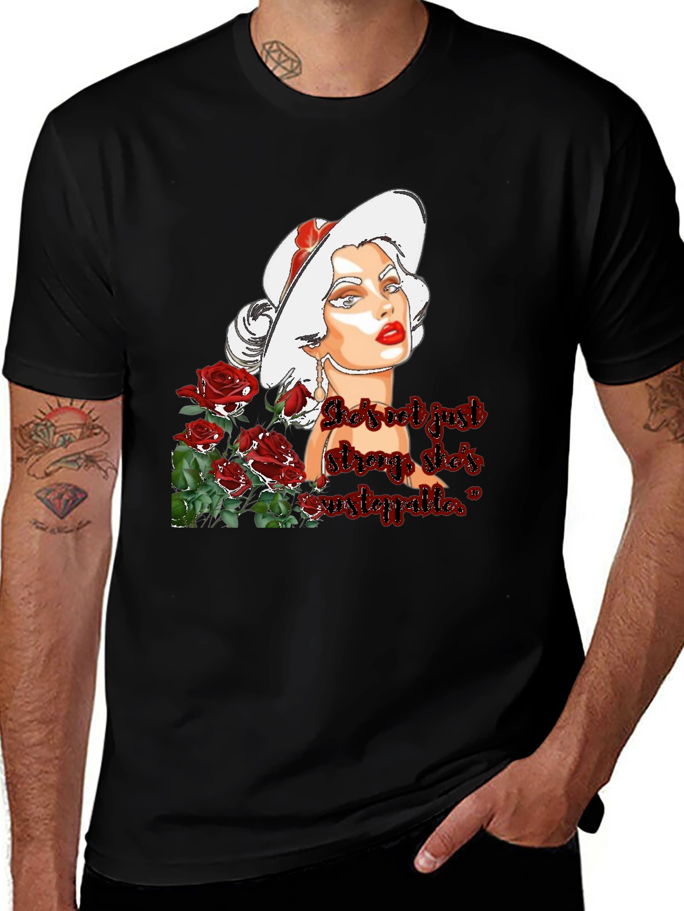 Variant 16 of Marilyn Monroe Rose Graphic T-Shirt