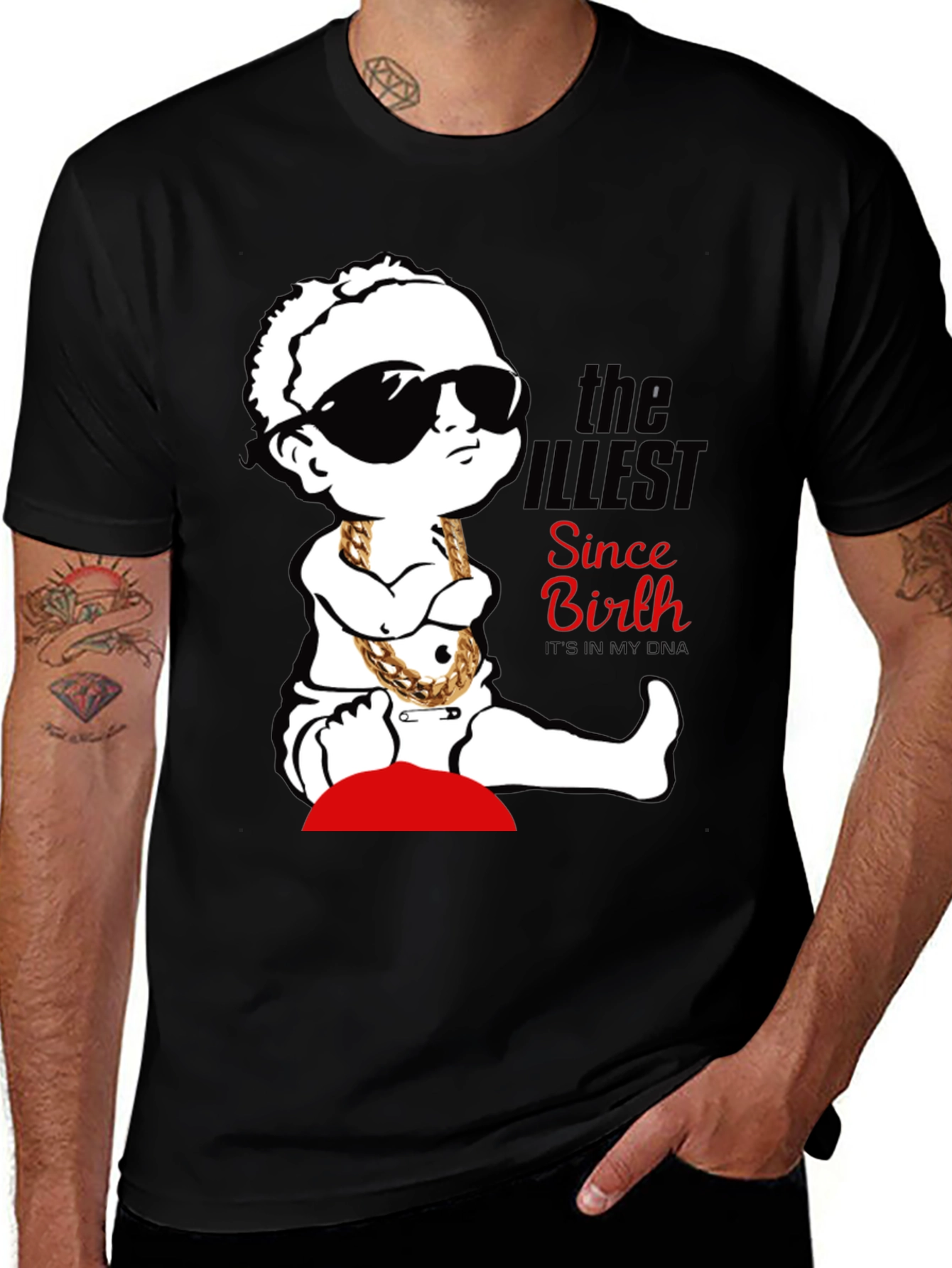 Cool Baby Graphic Tee - "The Illest Since Birth" Black T-Shirt