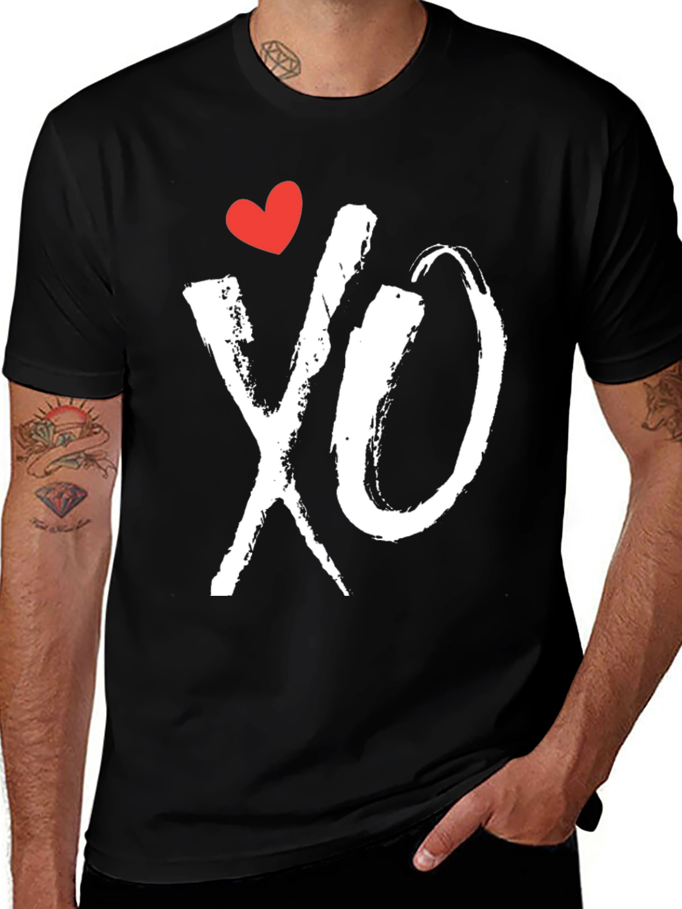 XO Heart Tee - Hugs and Kisses Graphic T-Shirt