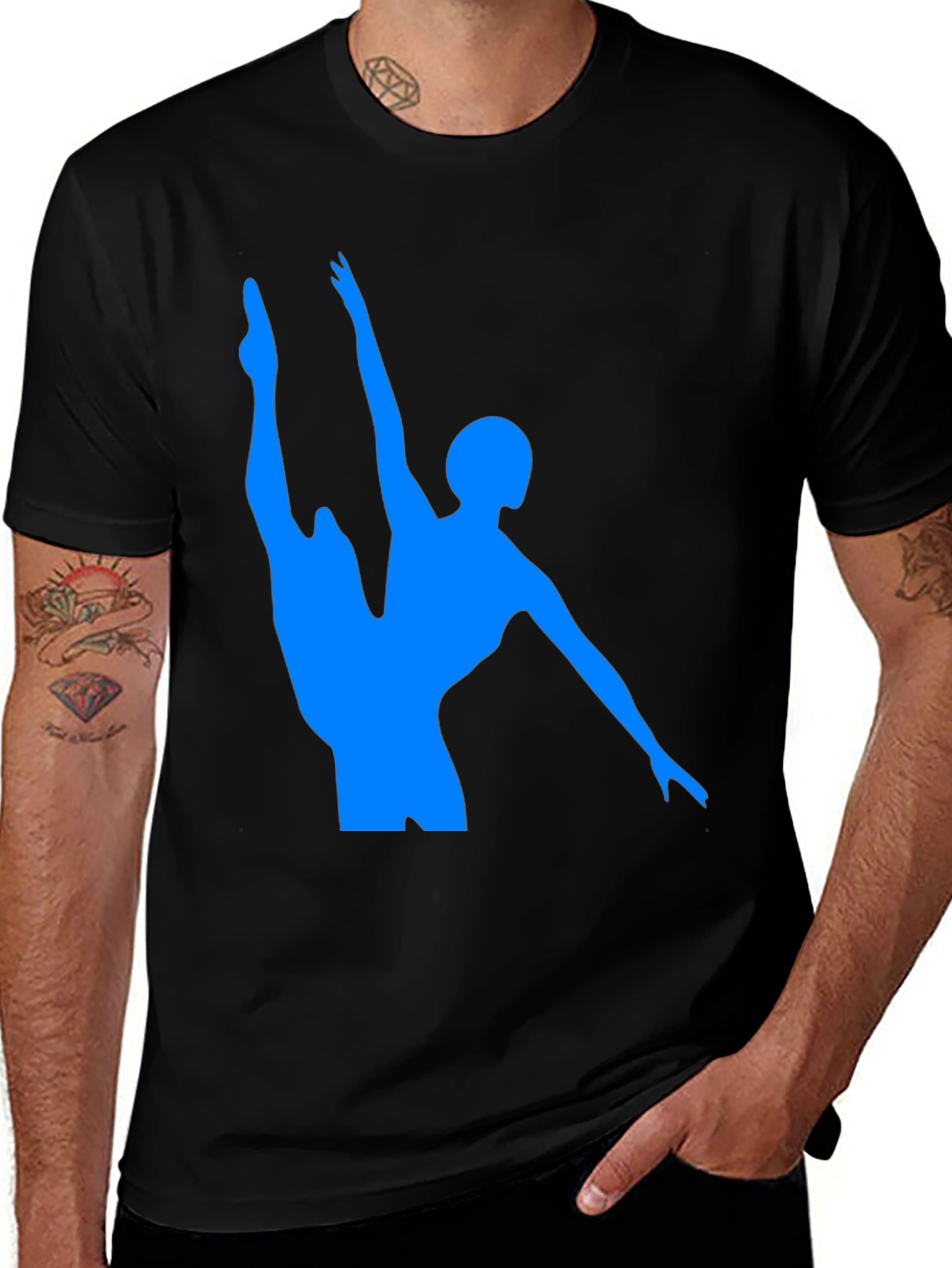 Variant 21 of Ballet Dancer Graphic Tee - Stylish Black T-Shirt
