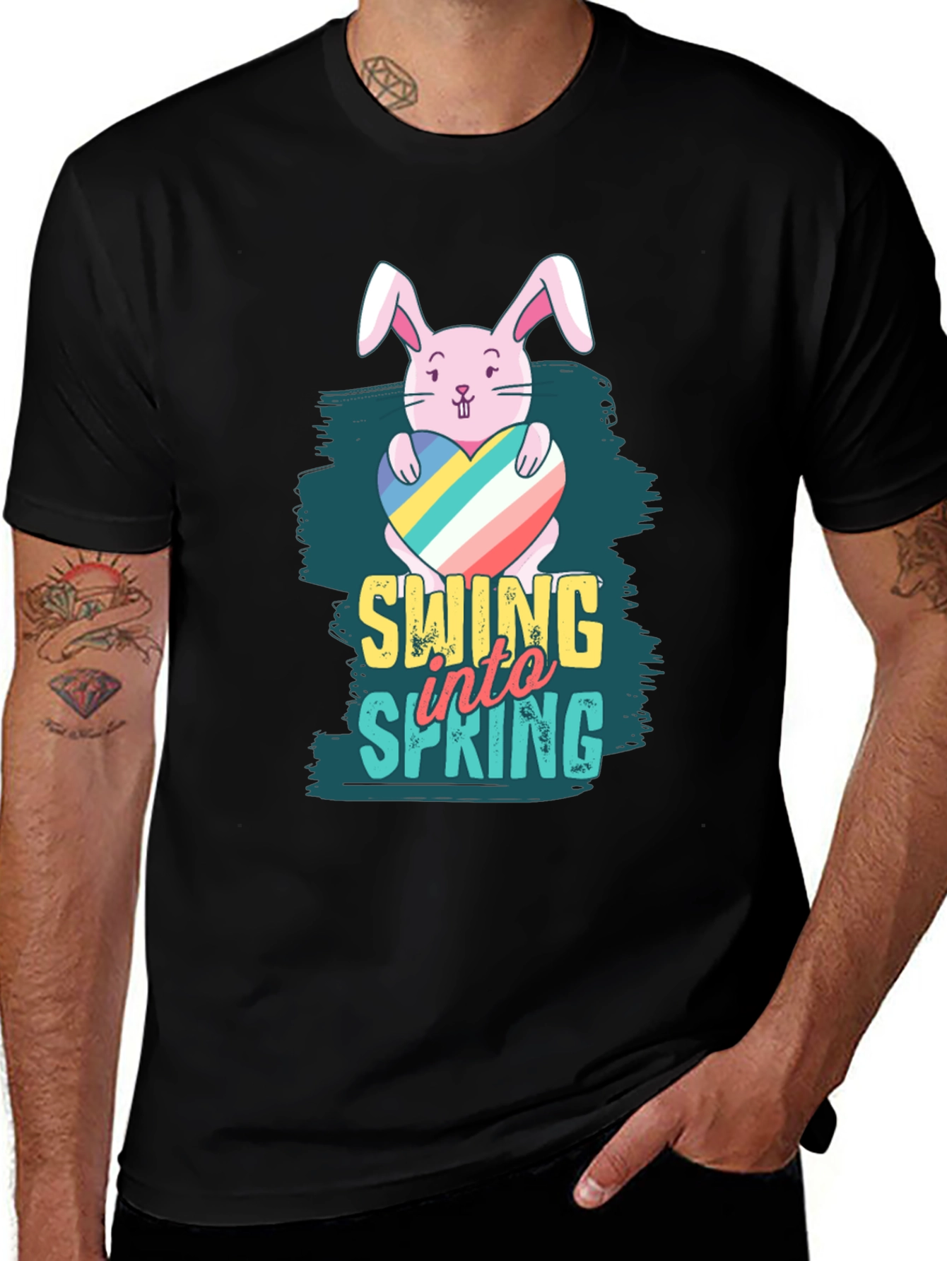 Variant 24 of Swing into Spring Easter Bunny T-Shirt