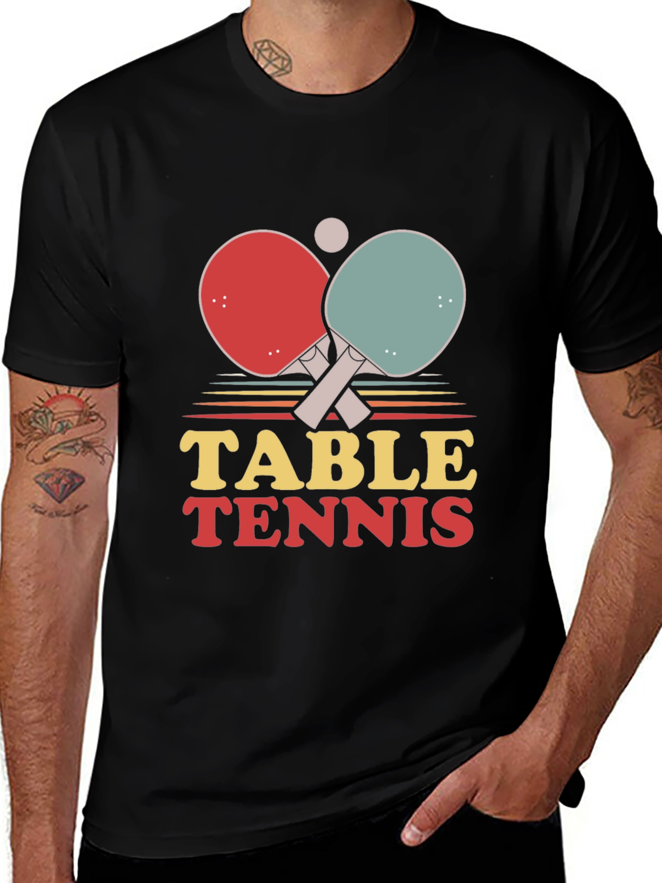 Variant 7 of Retro Table Tennis T-Shirt