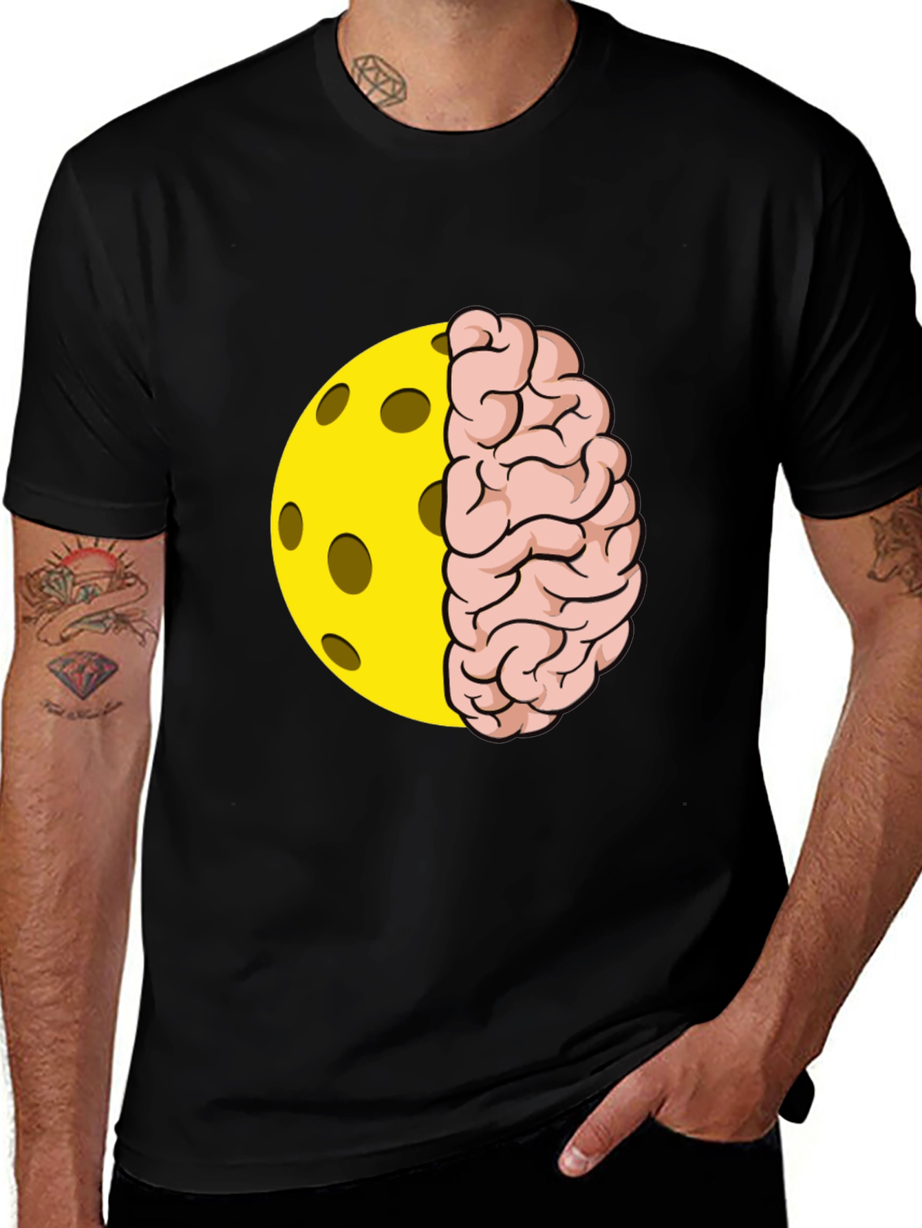 Variant 15 of Pickleball Brain T-Shirt - Smart Sport Style