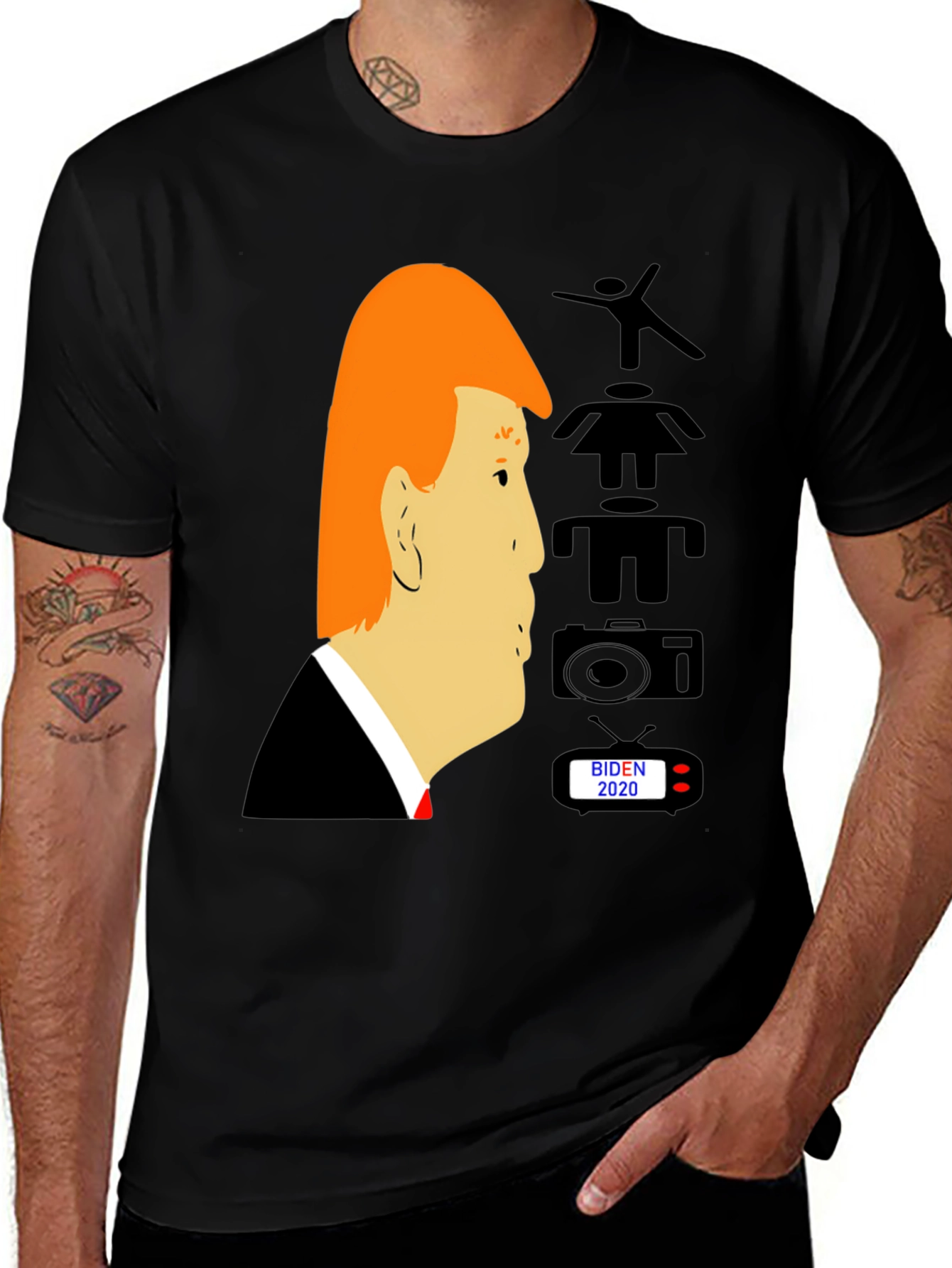 Variant 13 of Political Humor T-Shirt: Trump vs. Biden 2020
