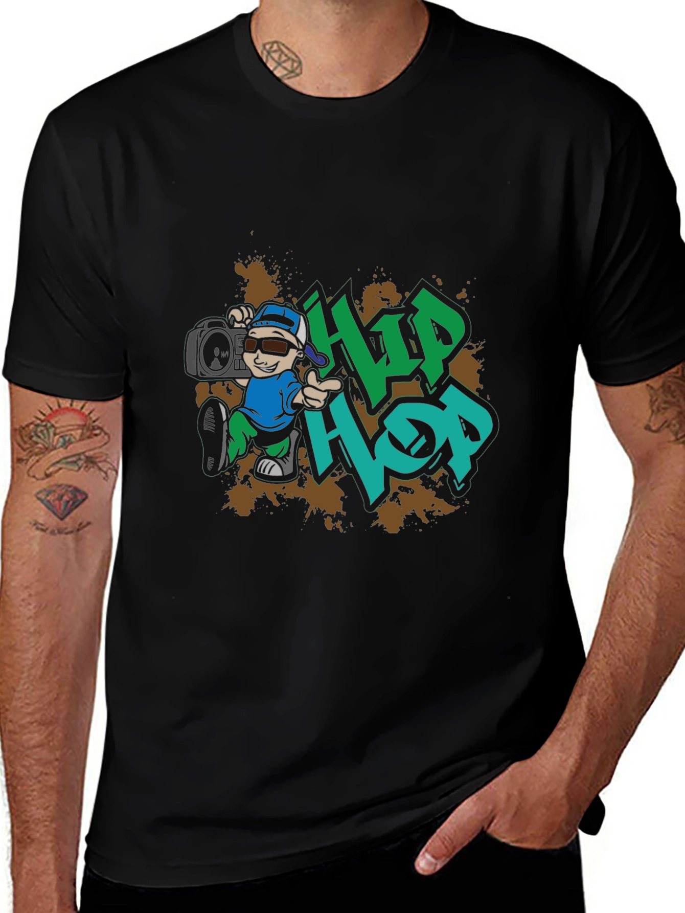 Variant 25 of Hip Hop Graphic Print T-Shirt