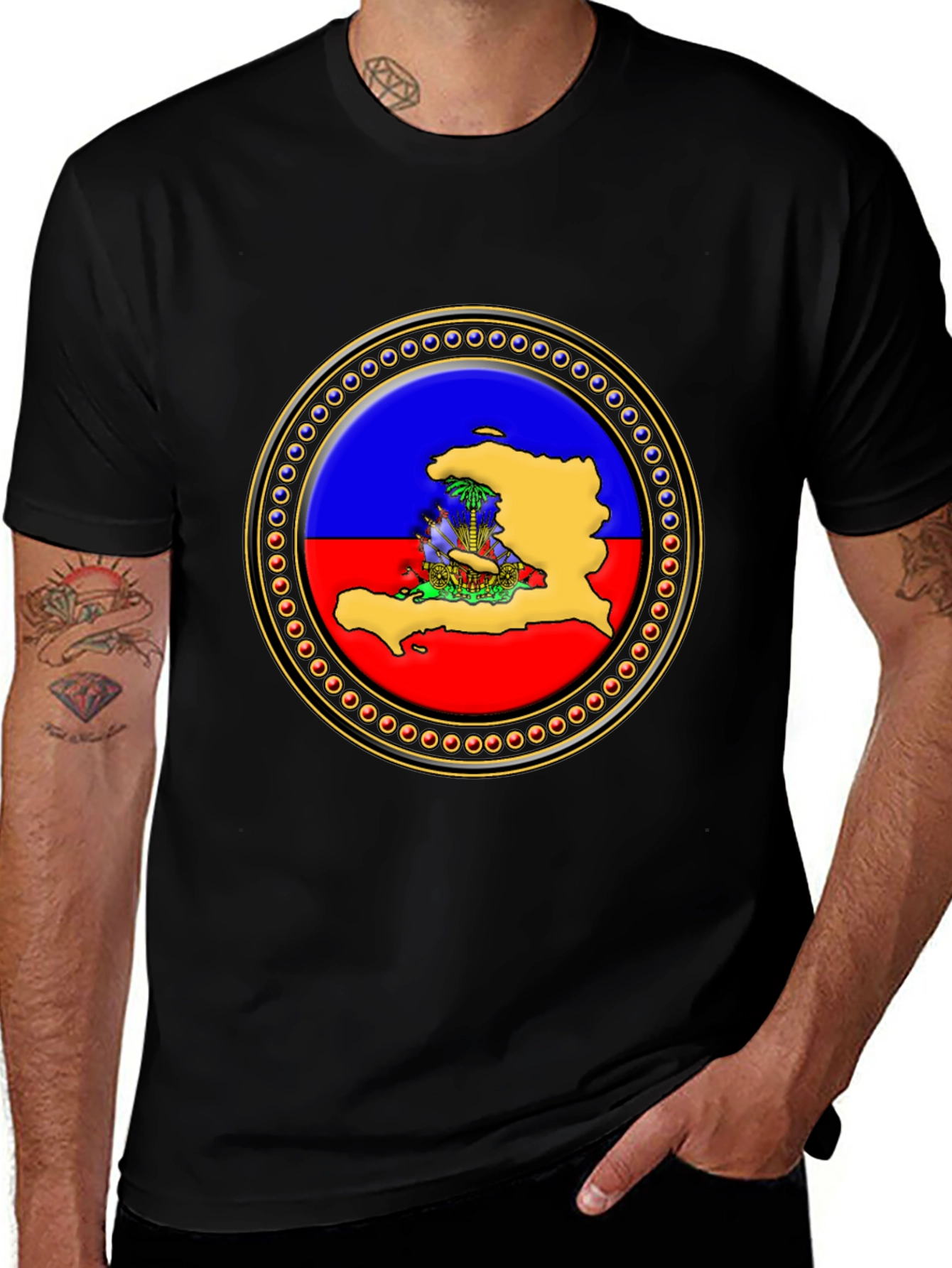 Haiti Flag T-Shirt - Patriotic Haitian Pride