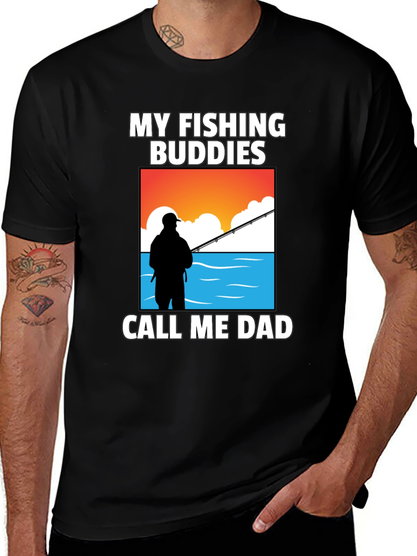 Variant 20 of My Fishing Buddies Call Me Dad T-Shirt