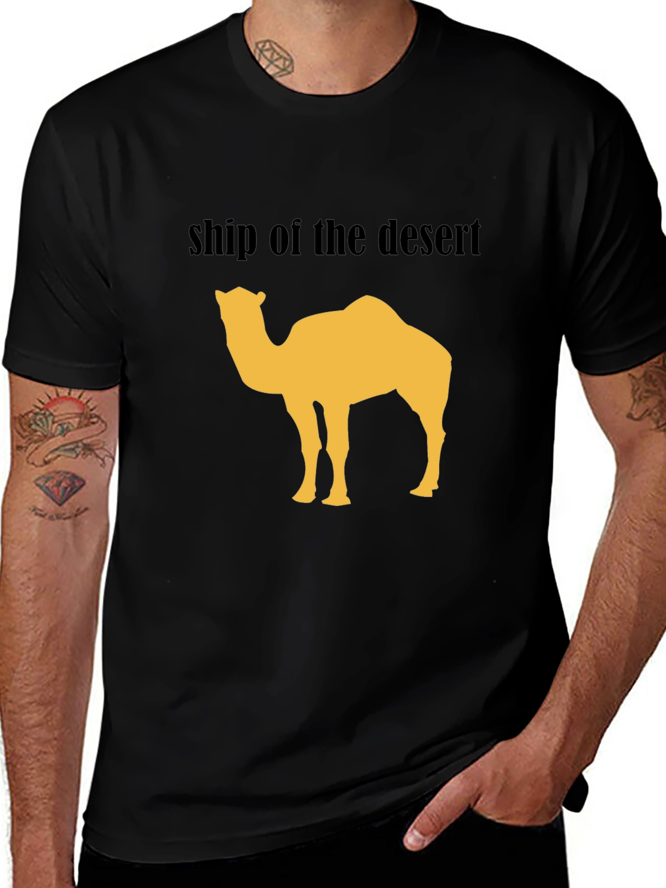 Variant 10 of Camel Graphic T-Shirt - Ship of the Desert Tee
