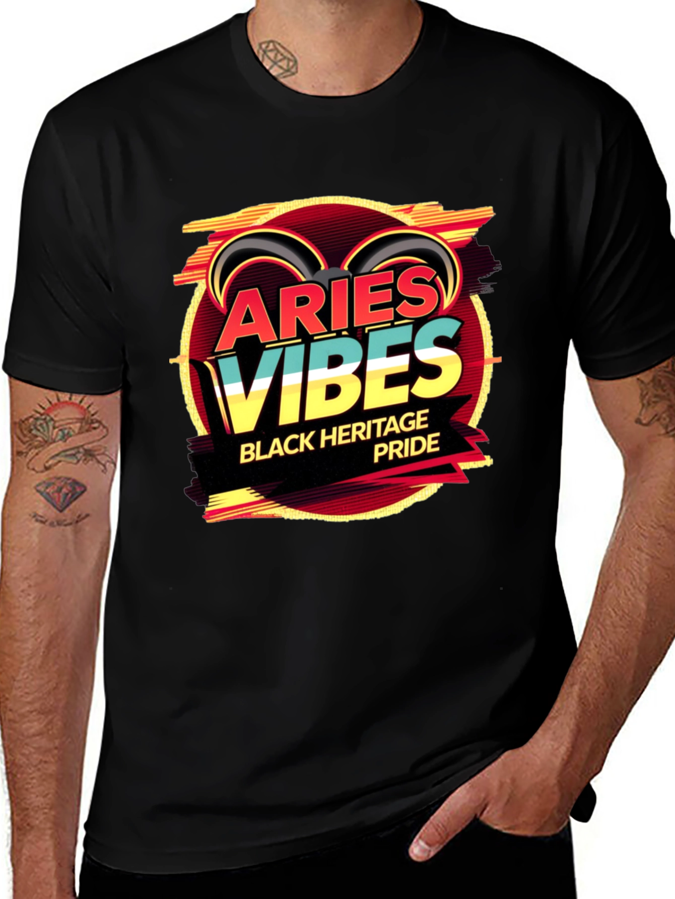 Variant 12 of Aries Vibes Heritage Pride Graphic Tee