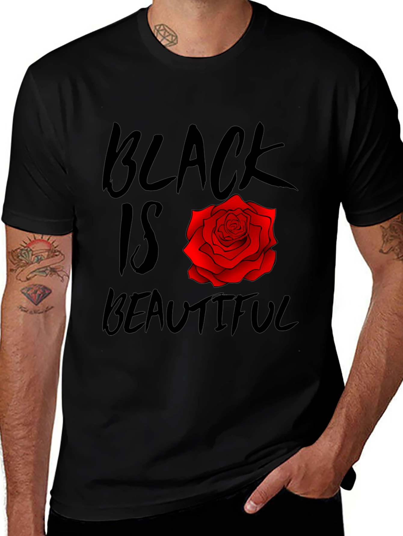 Variant 14 of Black Is Beautiful Rose T-Shirt