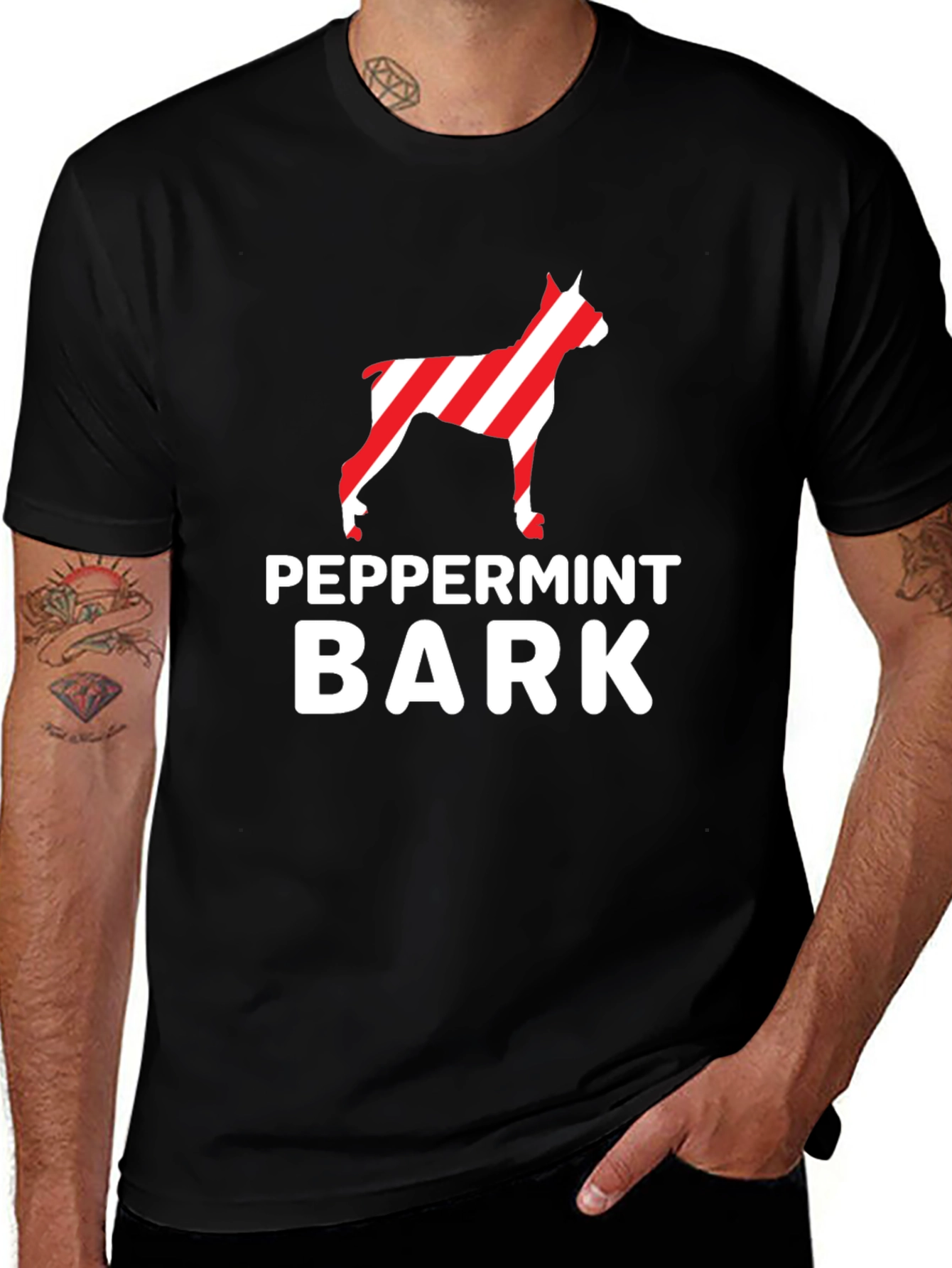 Peppermint Bark Dog Lover T-Shirt