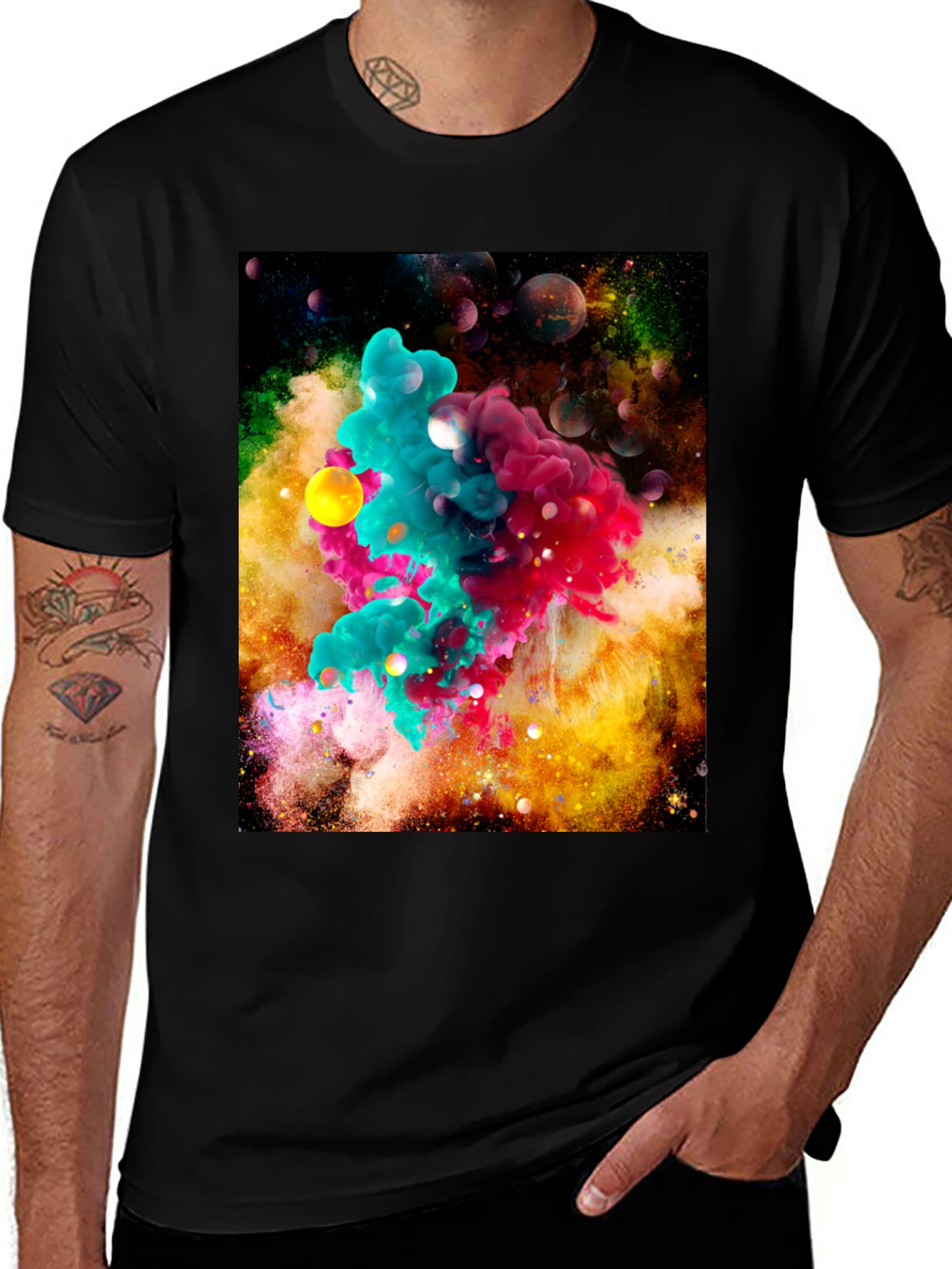 Cosmic Nebula T-Shirt: Vibrant Space Art Tee