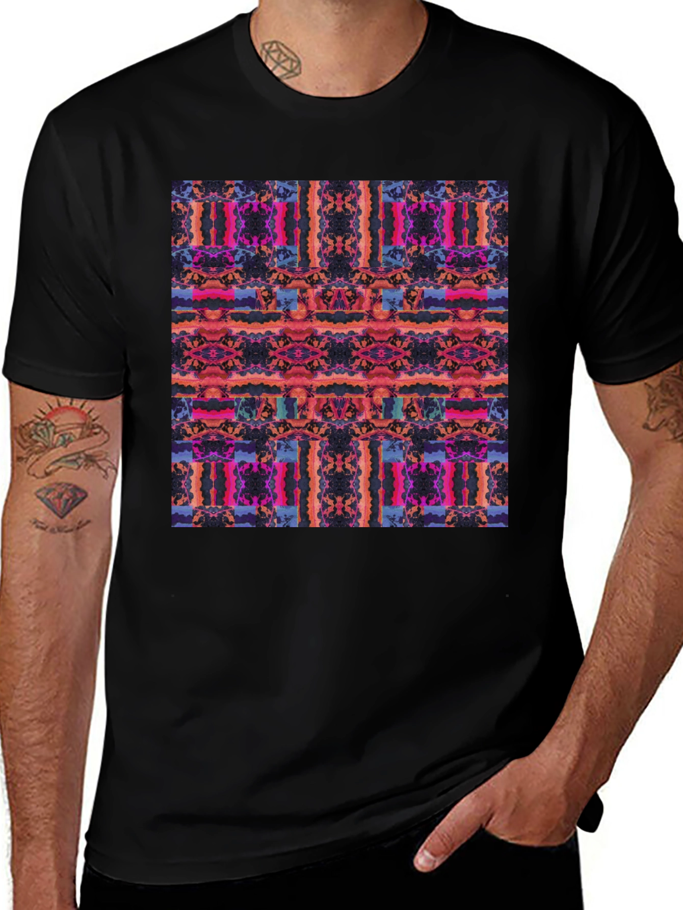Variant 9 of Abstract Art Tee - Bold Patterned Graphic T-Shirt