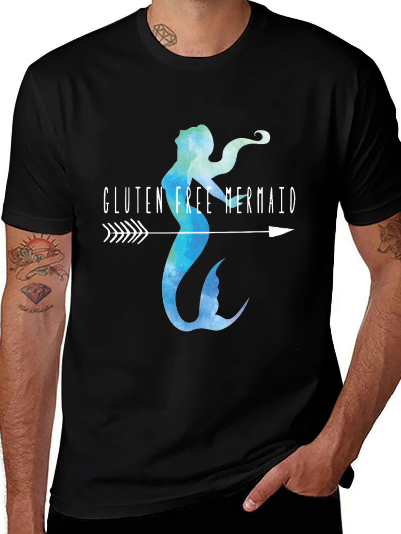 Variant 7 of Gluten Free Mermaid Graphic Tee