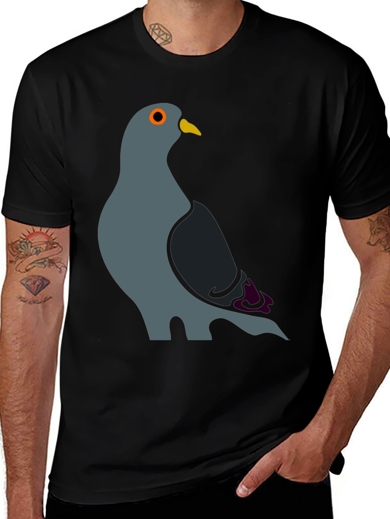 Variant 22 of Pigeon Graphic T-Shirt - Cool Bird Design