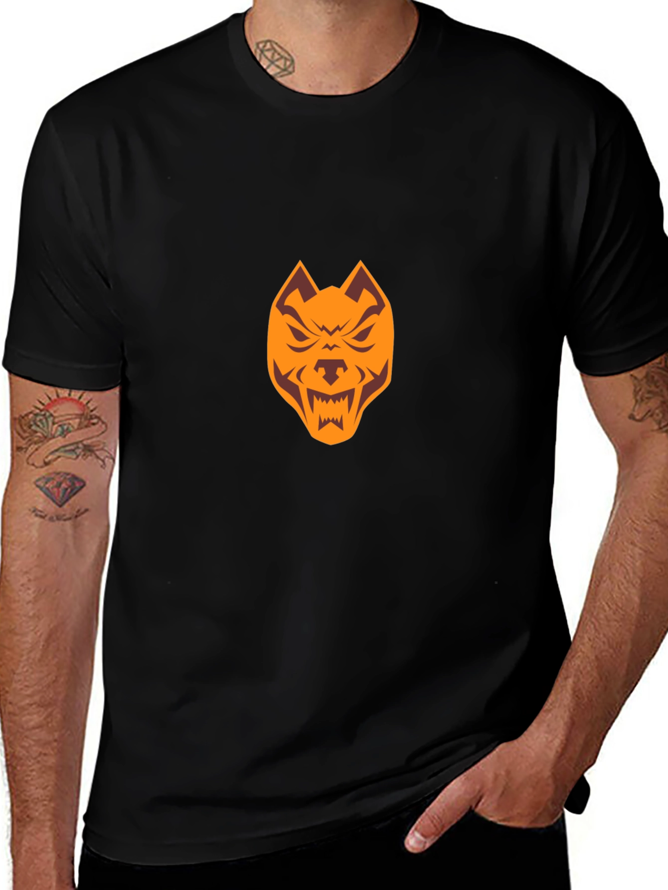 Variant 17 of Men's Black Pitbull Graphic Tee