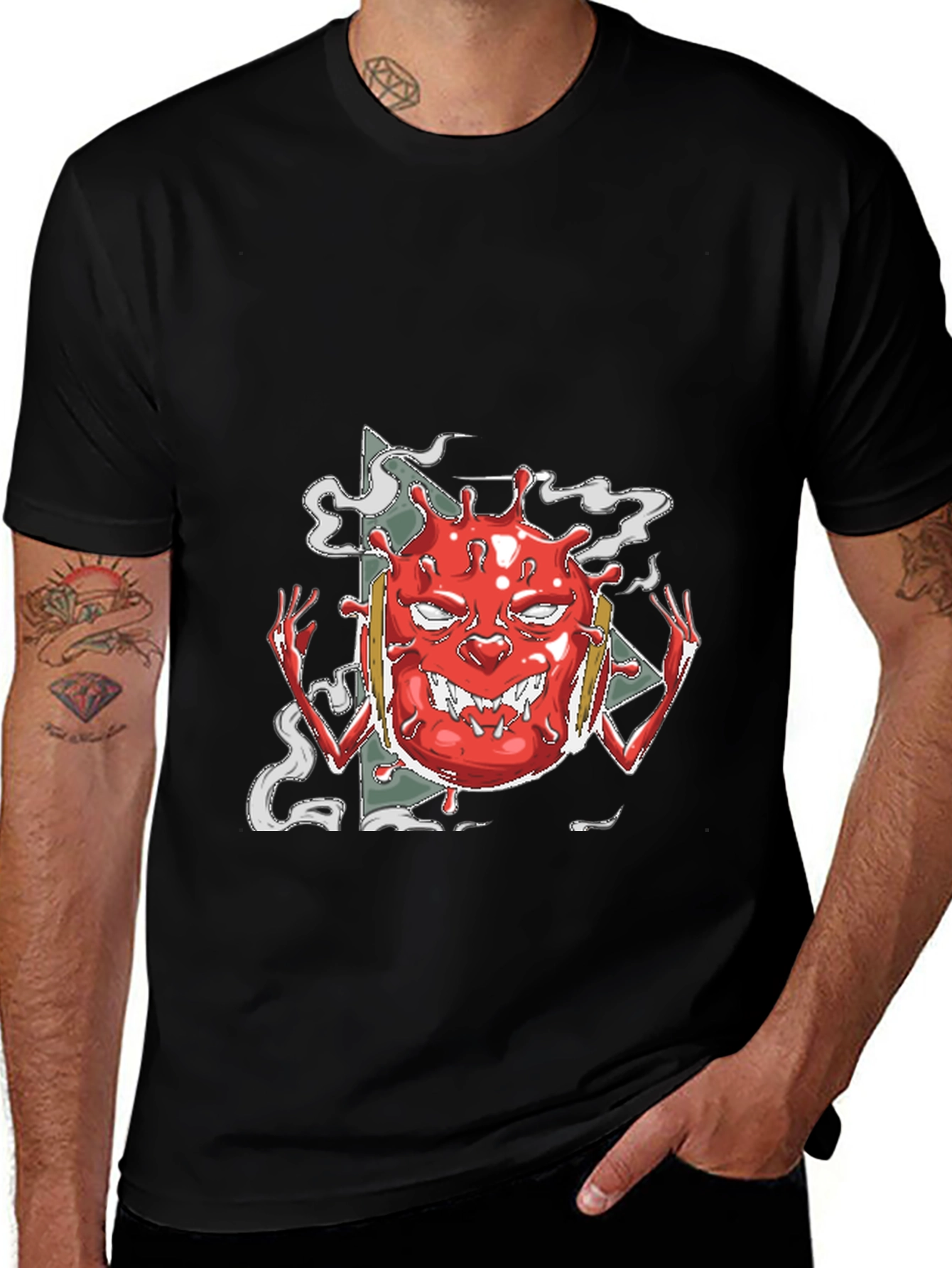 Variant 28 of Red Virus Graphic T-Shirt