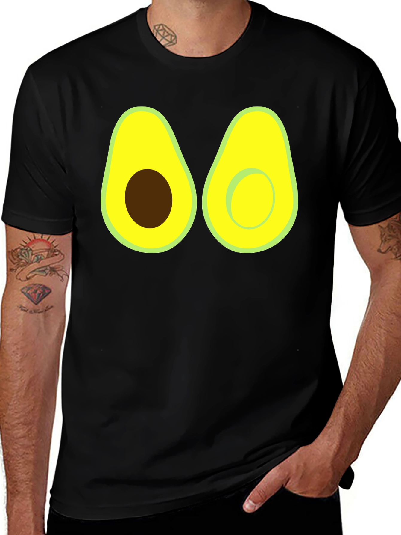 Variant 8 of Avocado Graphic Tee - Funny Fruit Shirt