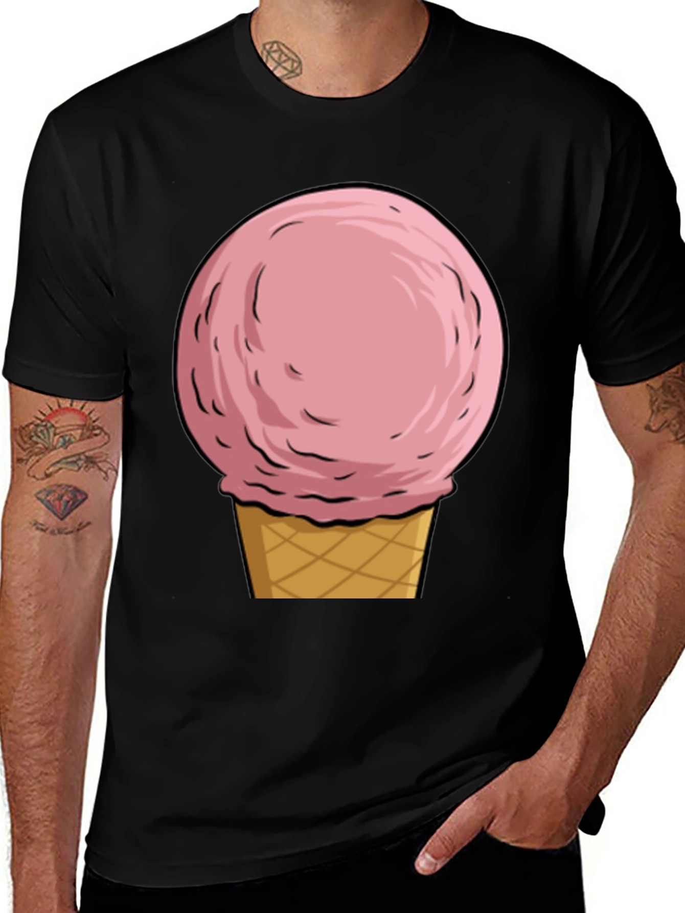 Variant 26 of Ice Cream Graphic Tee - Summer Fun