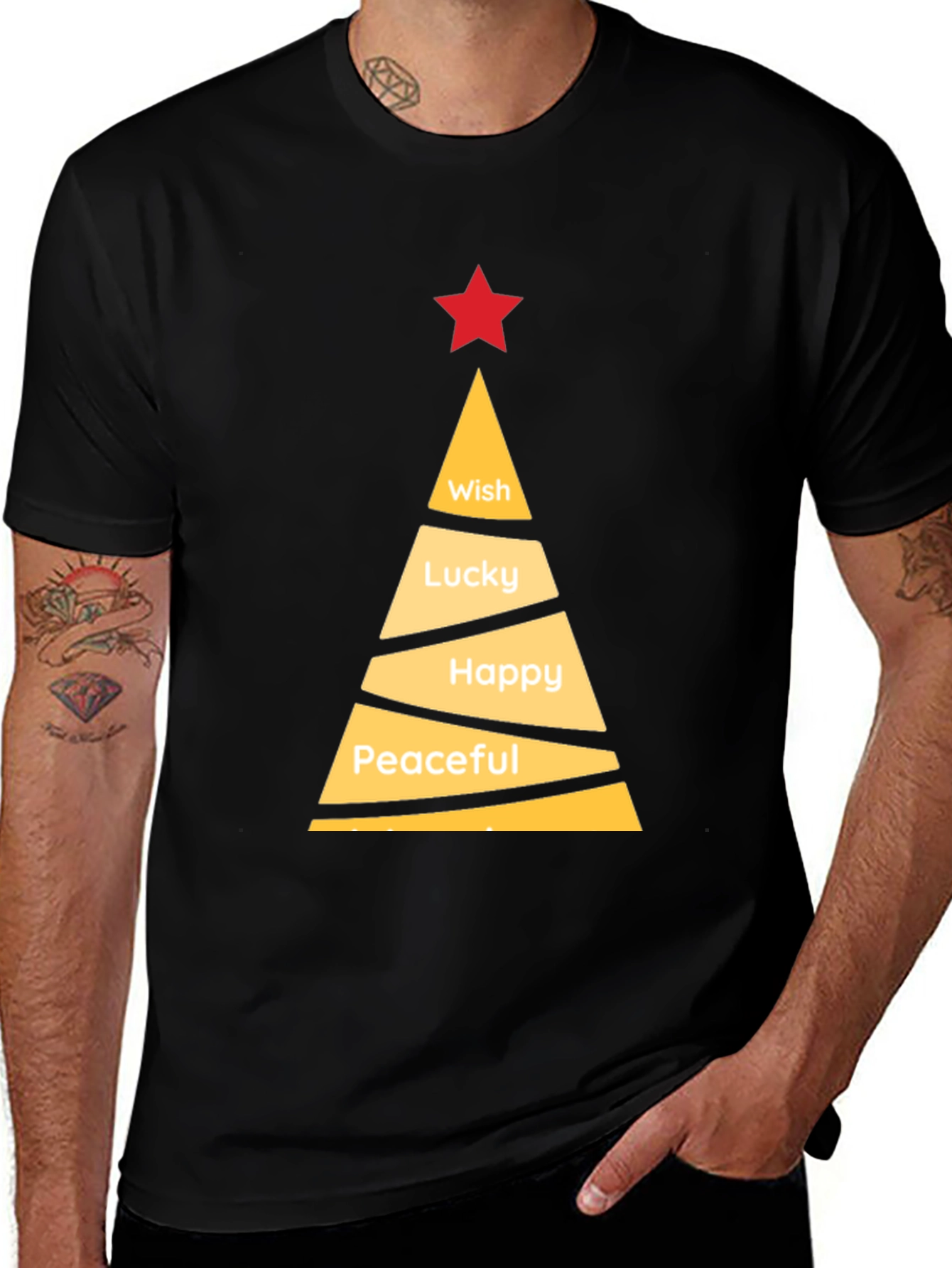 Holiday Wish Tree Tee - Festive Christmas Design