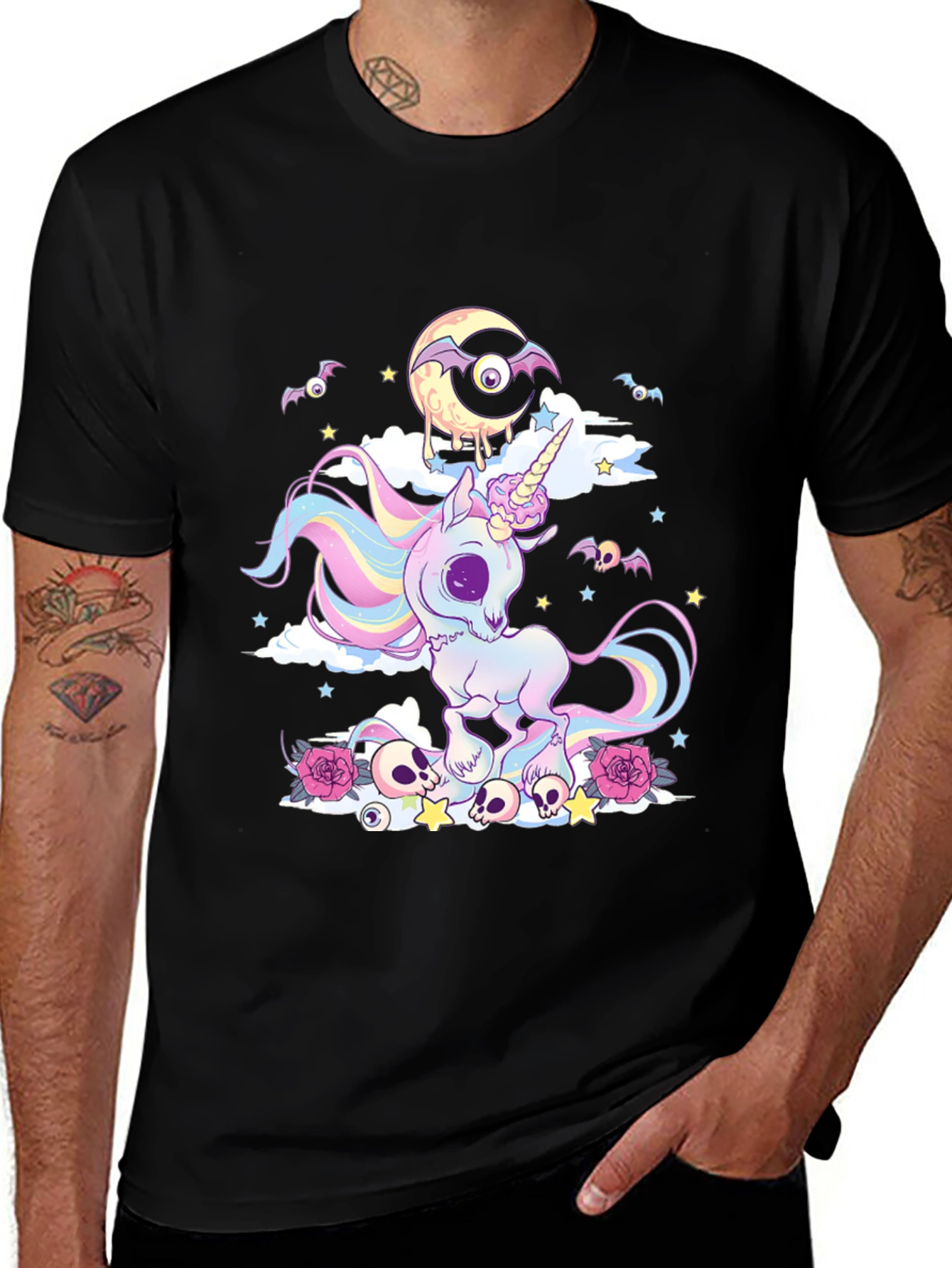 Variant 17 of Gothic Pastel Unicorn T-Shirt