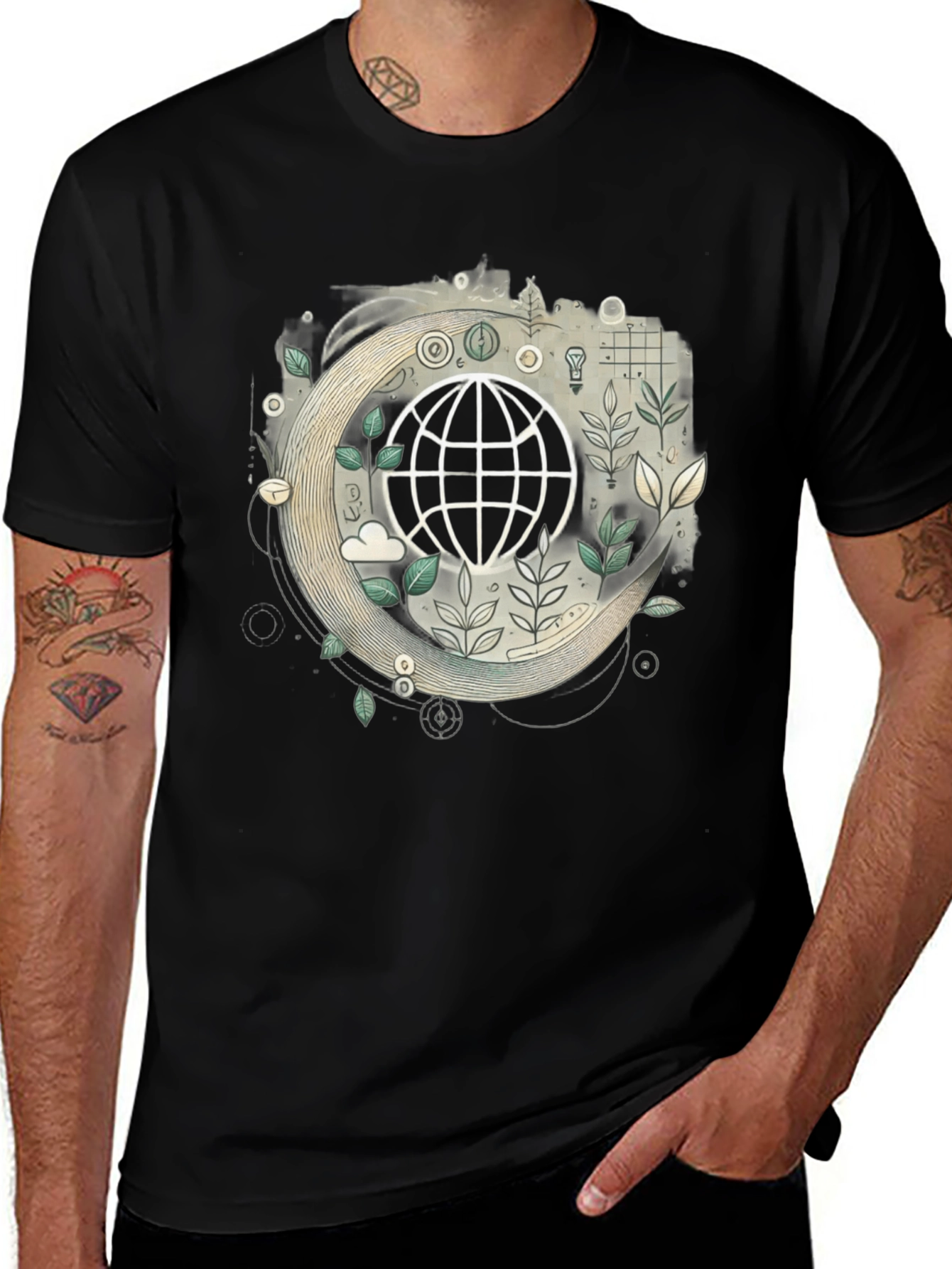 Variant 29 of Eco Earth Graphic T-Shirt - Sustainable Style