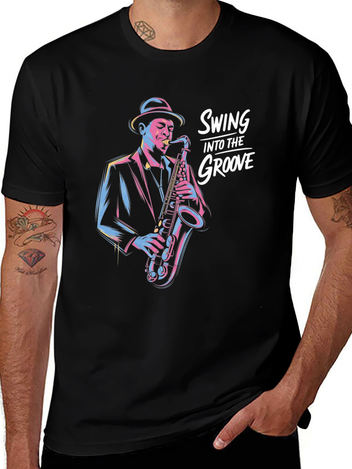 Variant 4 of Swing Into The Groove Black T-Shirt