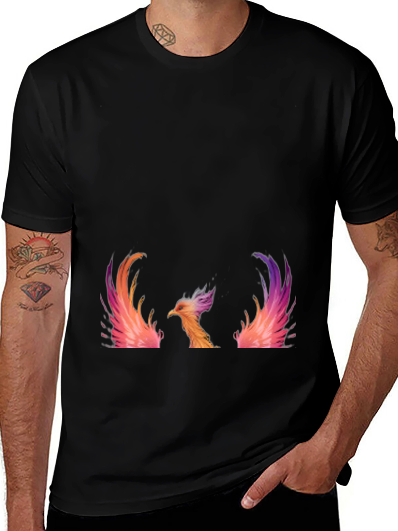 Variant 6 of Phoenix Graphic Black T-Shirt