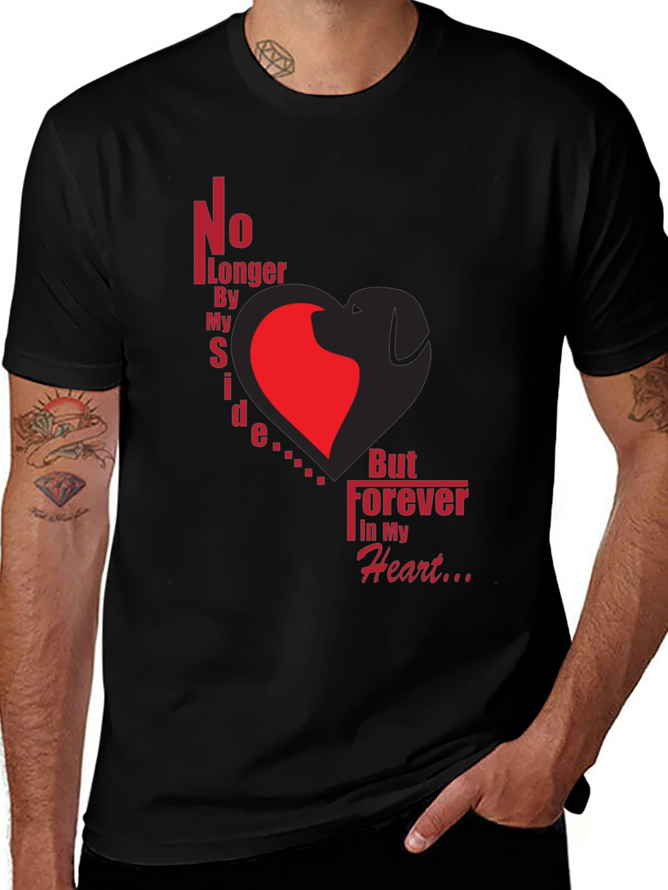 Variant 21 of Dog Memorial T-Shirt - Forever in My Heart