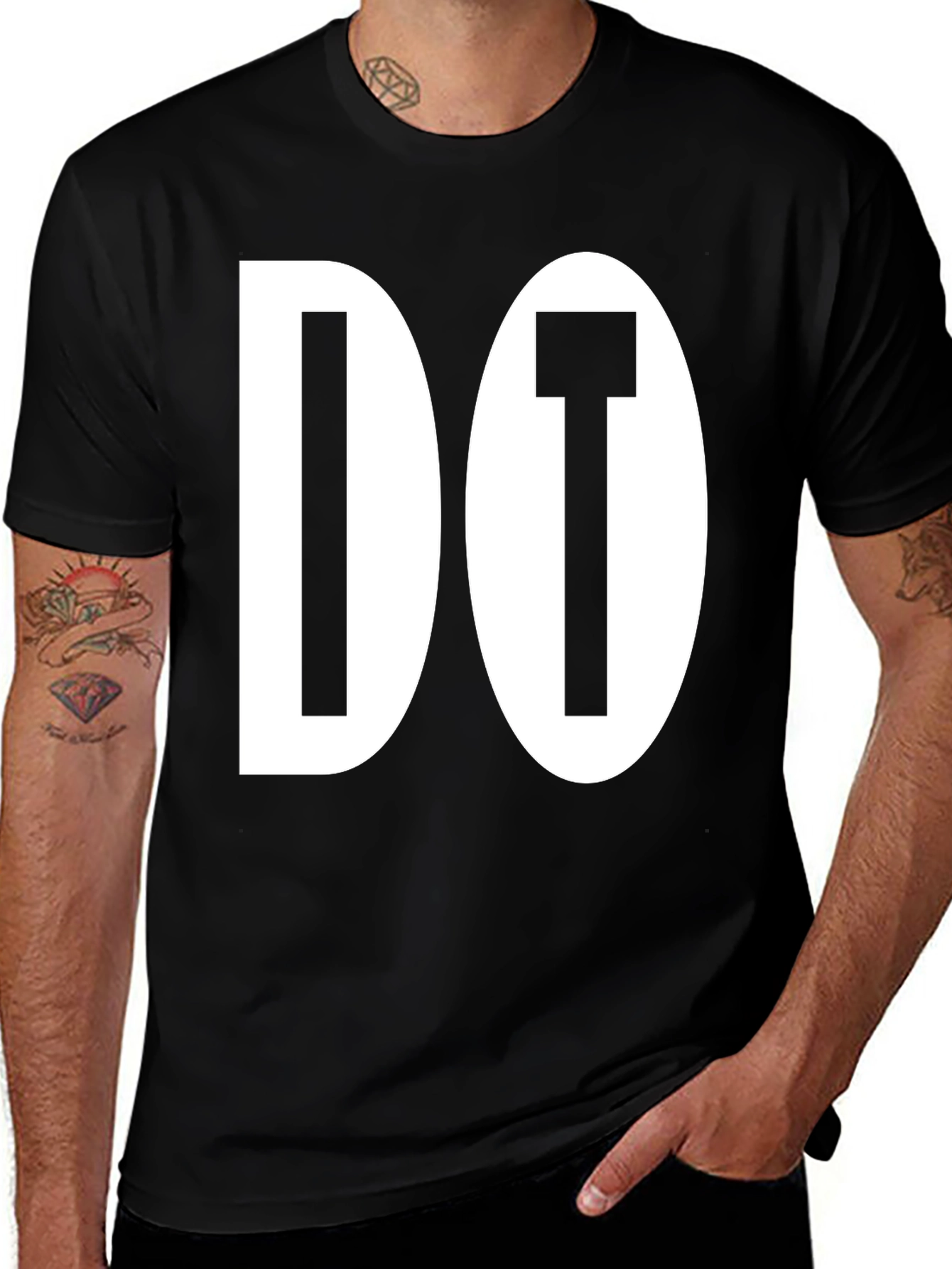 Variant 8 of Do It! Black Graphic Tee