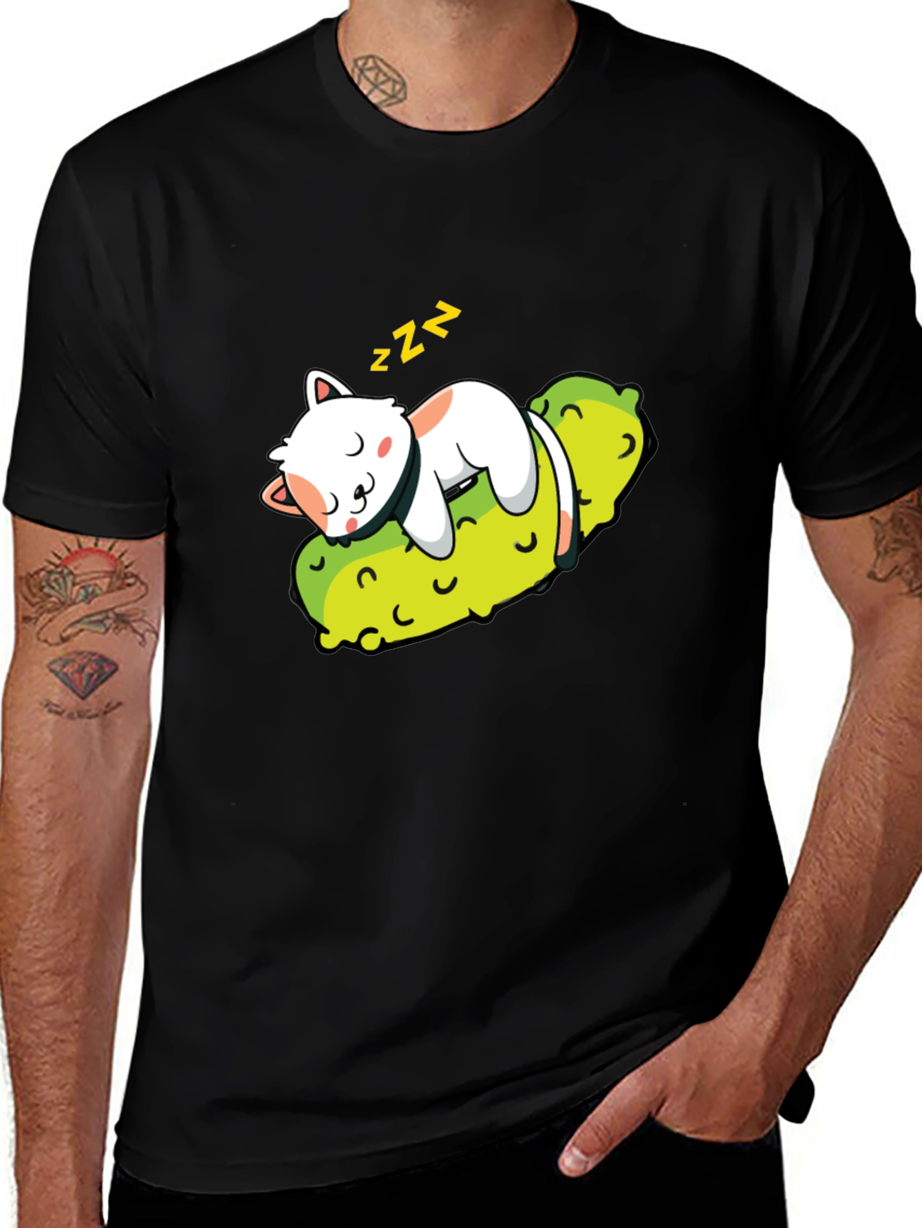 Variant 3 of Cat Nap Pickle T-Shirt - Comfy Cotton Blend