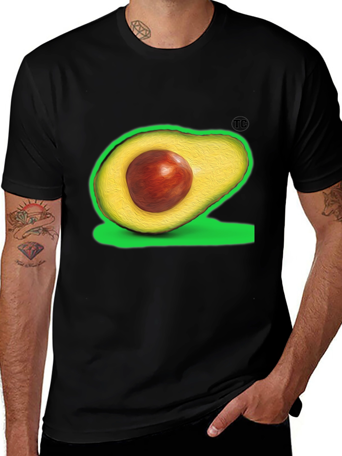 Variant 19 of Avocado Graphic Tee - Casual Style