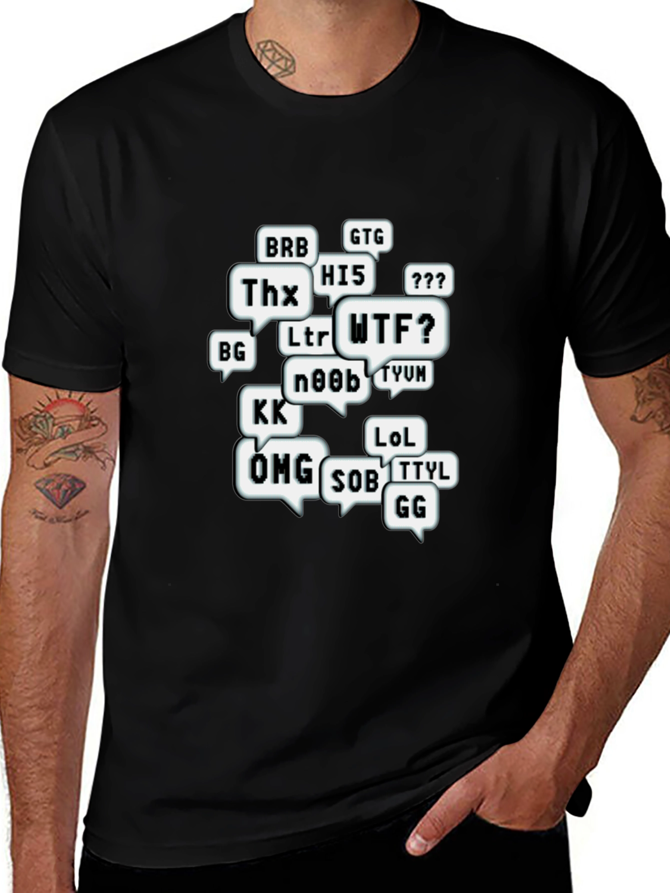 Variant 16 of Gamer Acronym T-Shirt - Black
