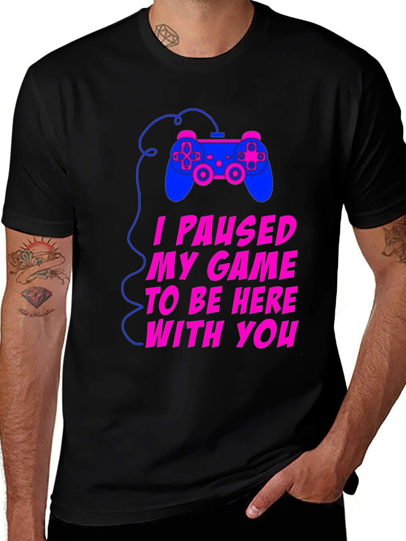 Variant 4 of Gamer Tee - I Paused My Game T-Shirt