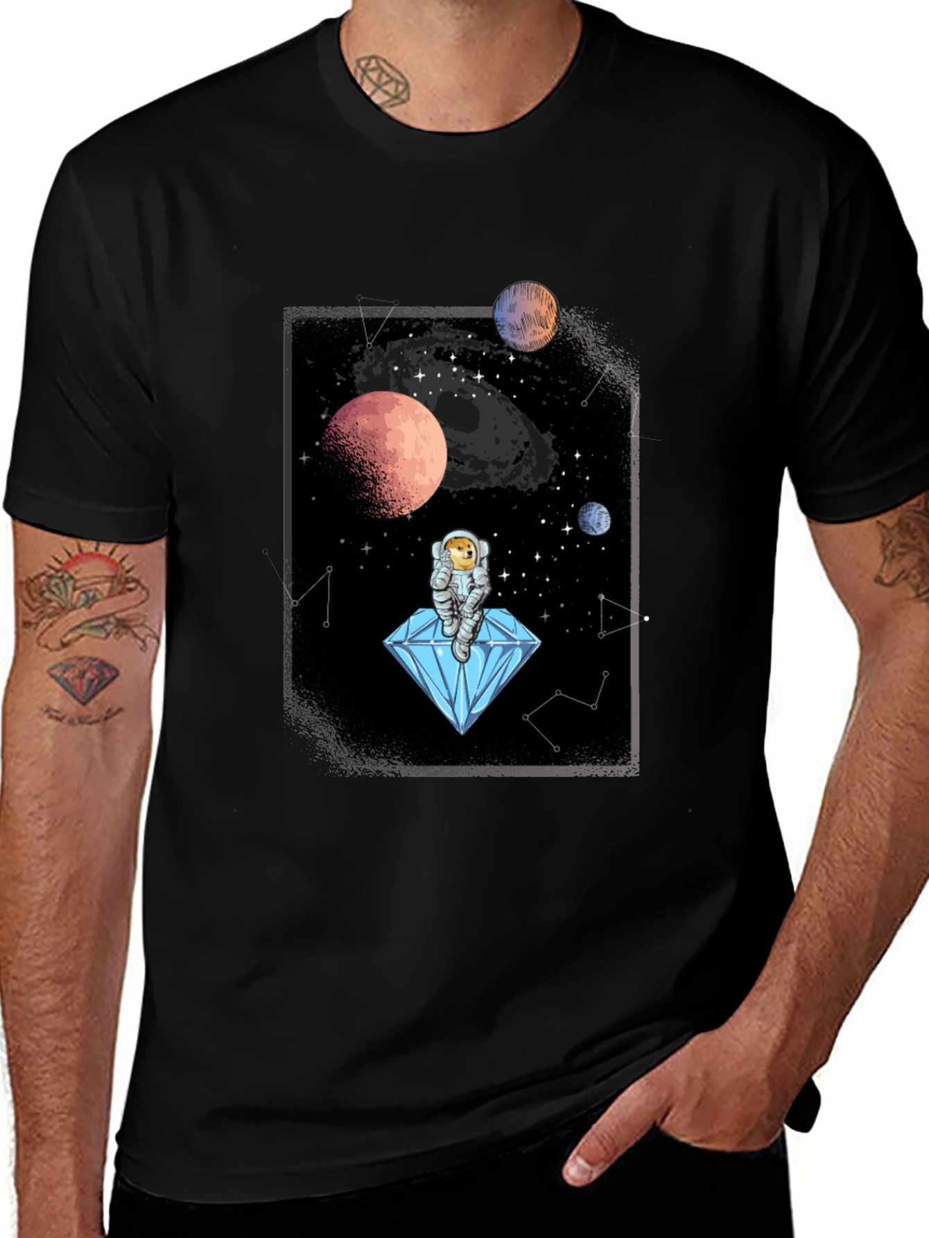 Variant 30 of Space Doge Diamond T-Shirt