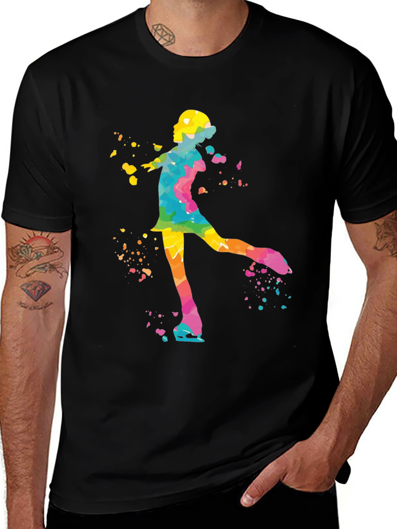 Variant 15 of Colorful Skater Graphic Tee - Unisex