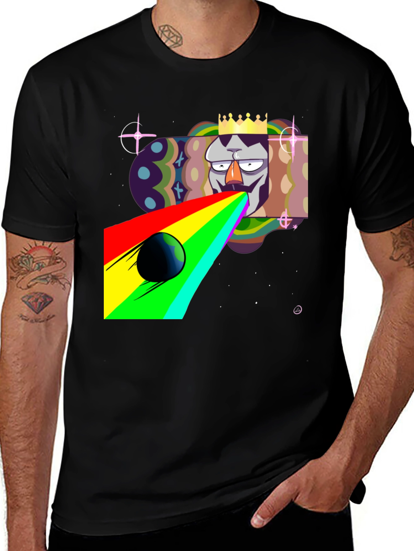 Variant 8 of King Galaxy Black T-Shirt