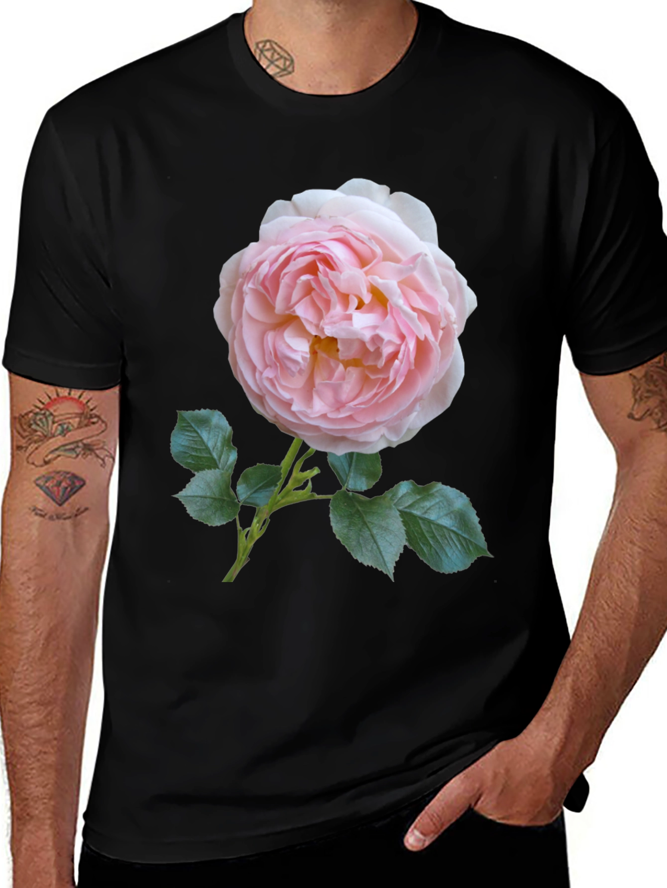 Variant 18 of Elegant Rose Graphic Tee - Soft Style Cotton