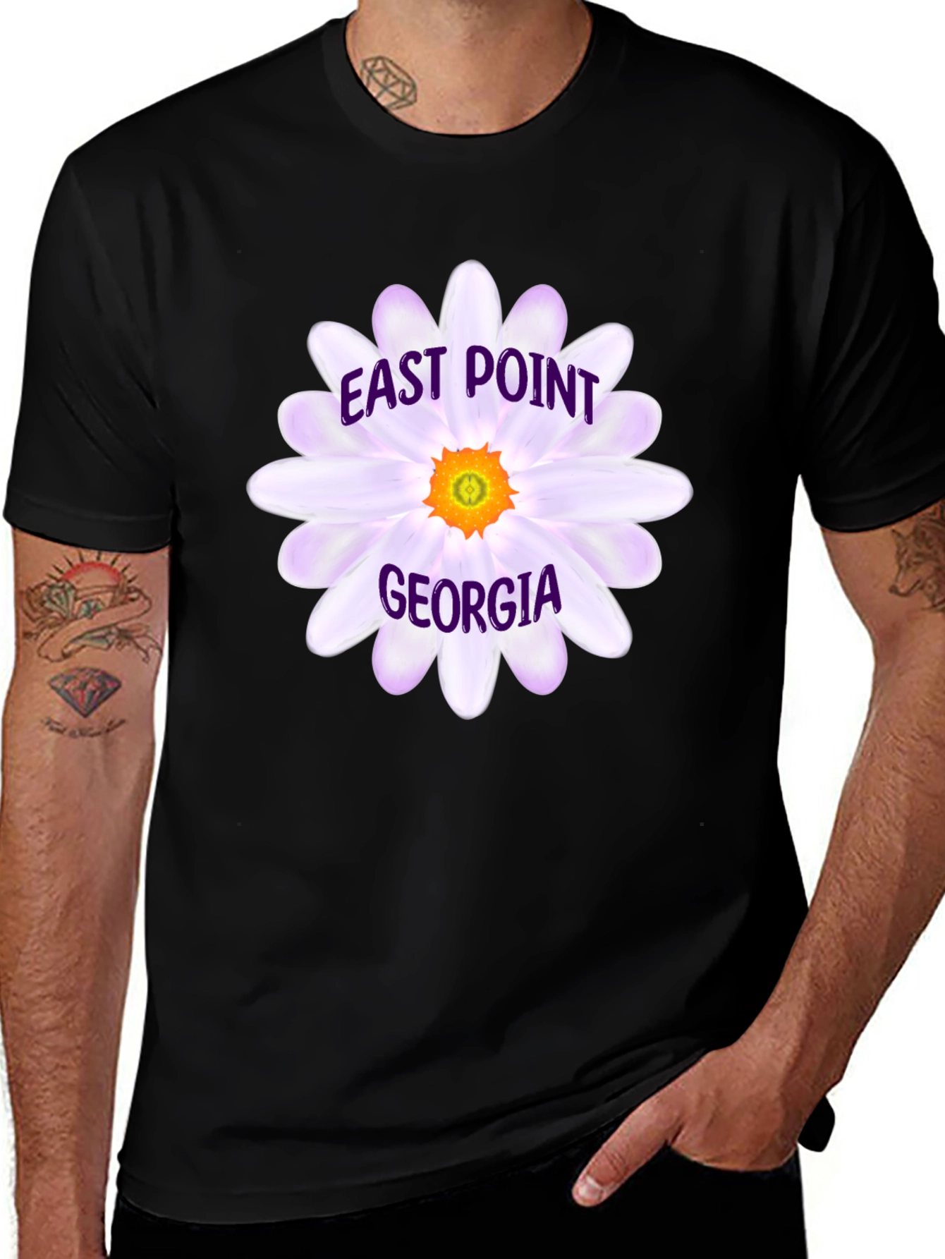 East Point Georgia Floral Graphic T-Shirt