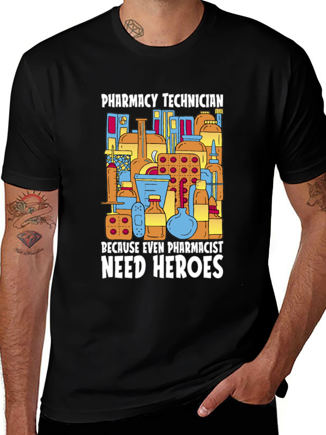 Variant 25 of Pharmacy Technician Hero T-Shirt